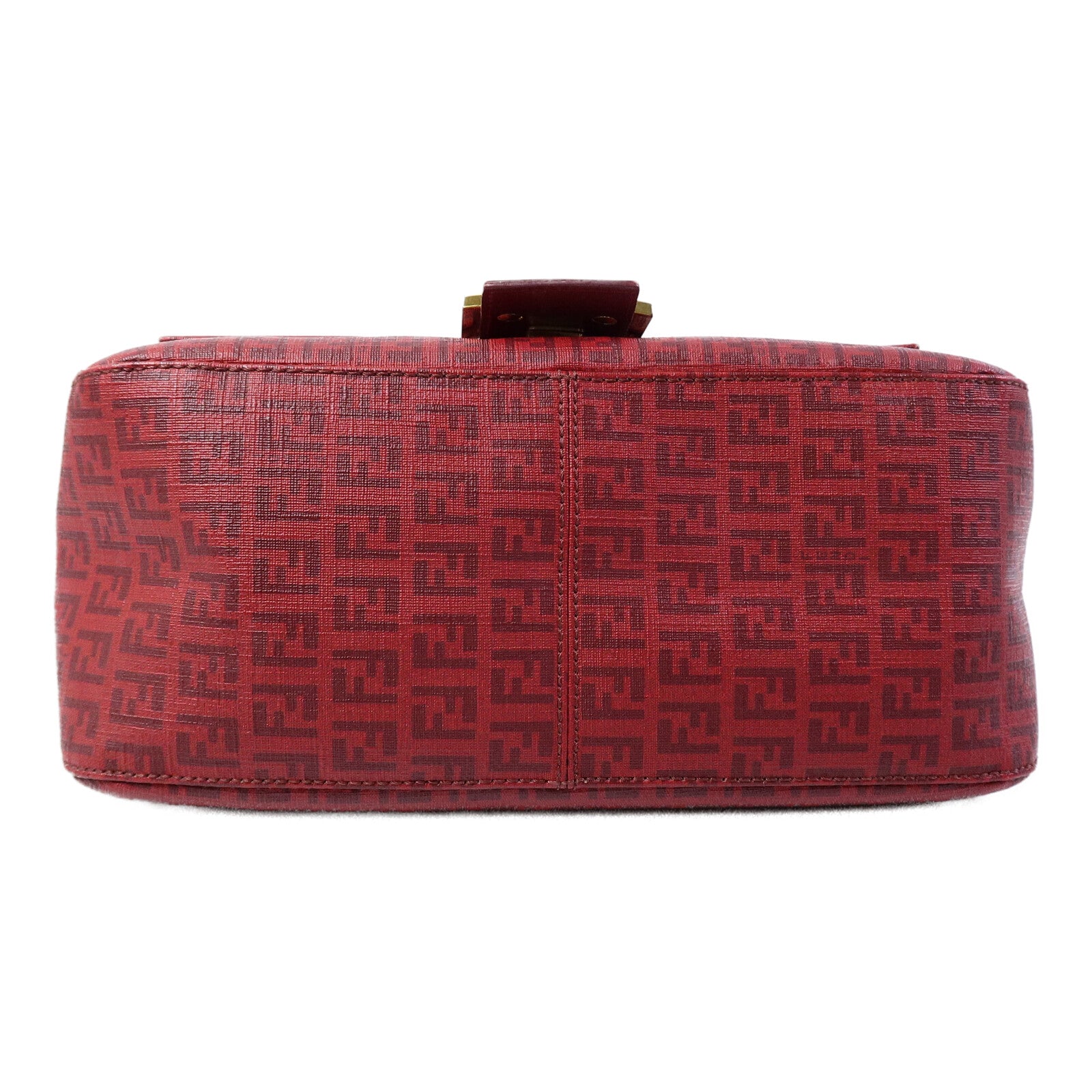 FENDI 塗層帆布Zucchino Mamma Baguette肩背袋