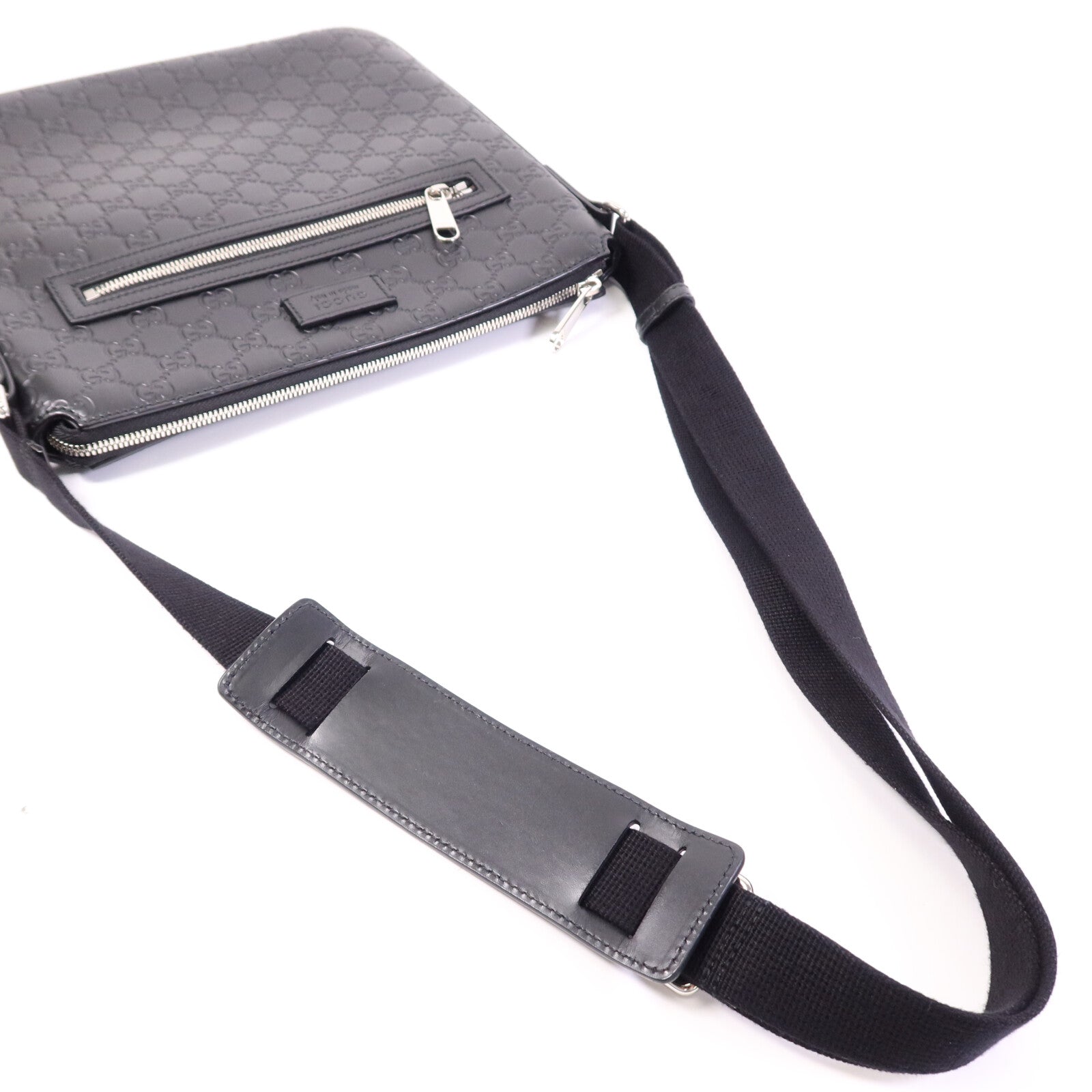 GUCCI 牛皮皮革Shoulder Bag銀扣肩背袋