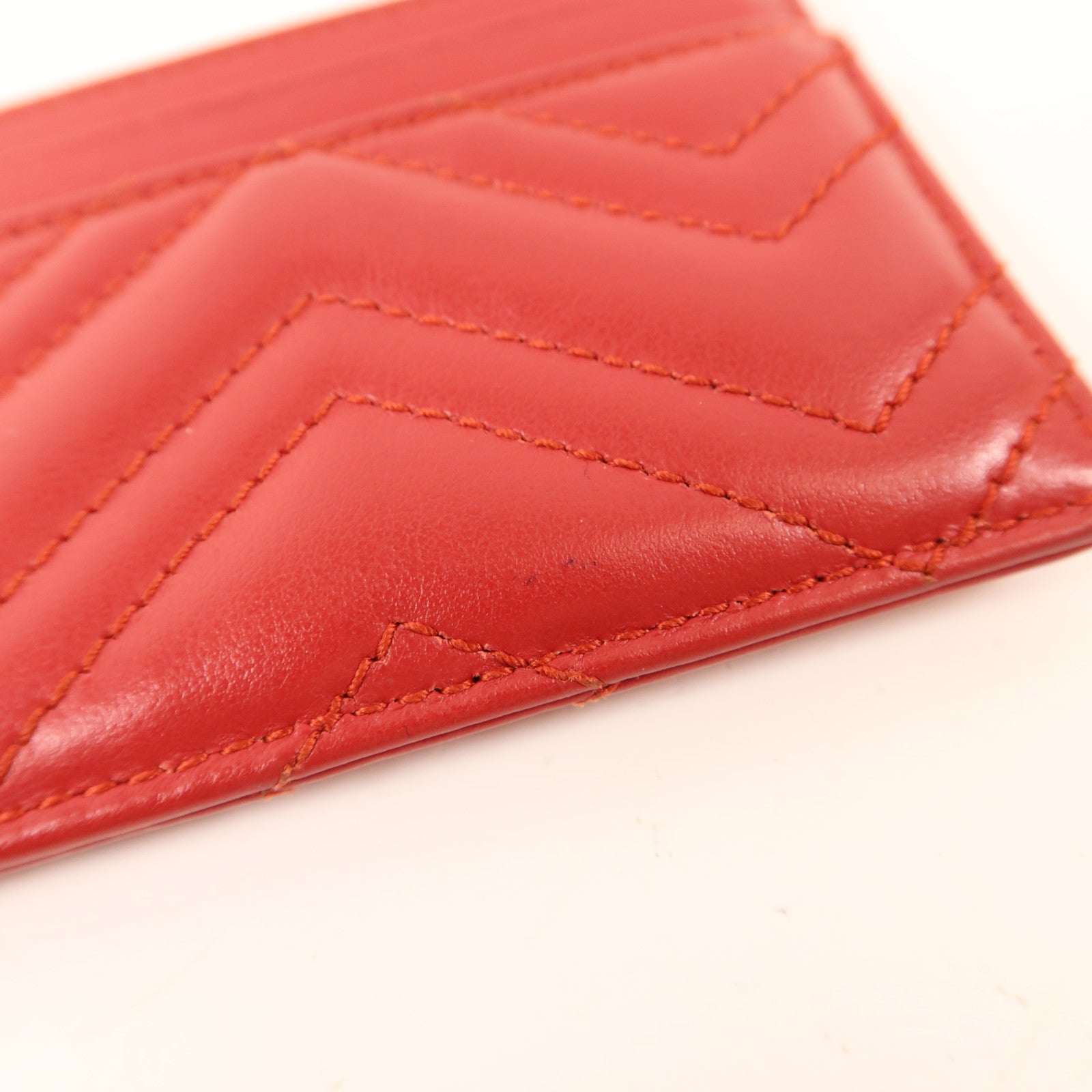 GUCCI 牛皮皮革Card Case金扣卡片套