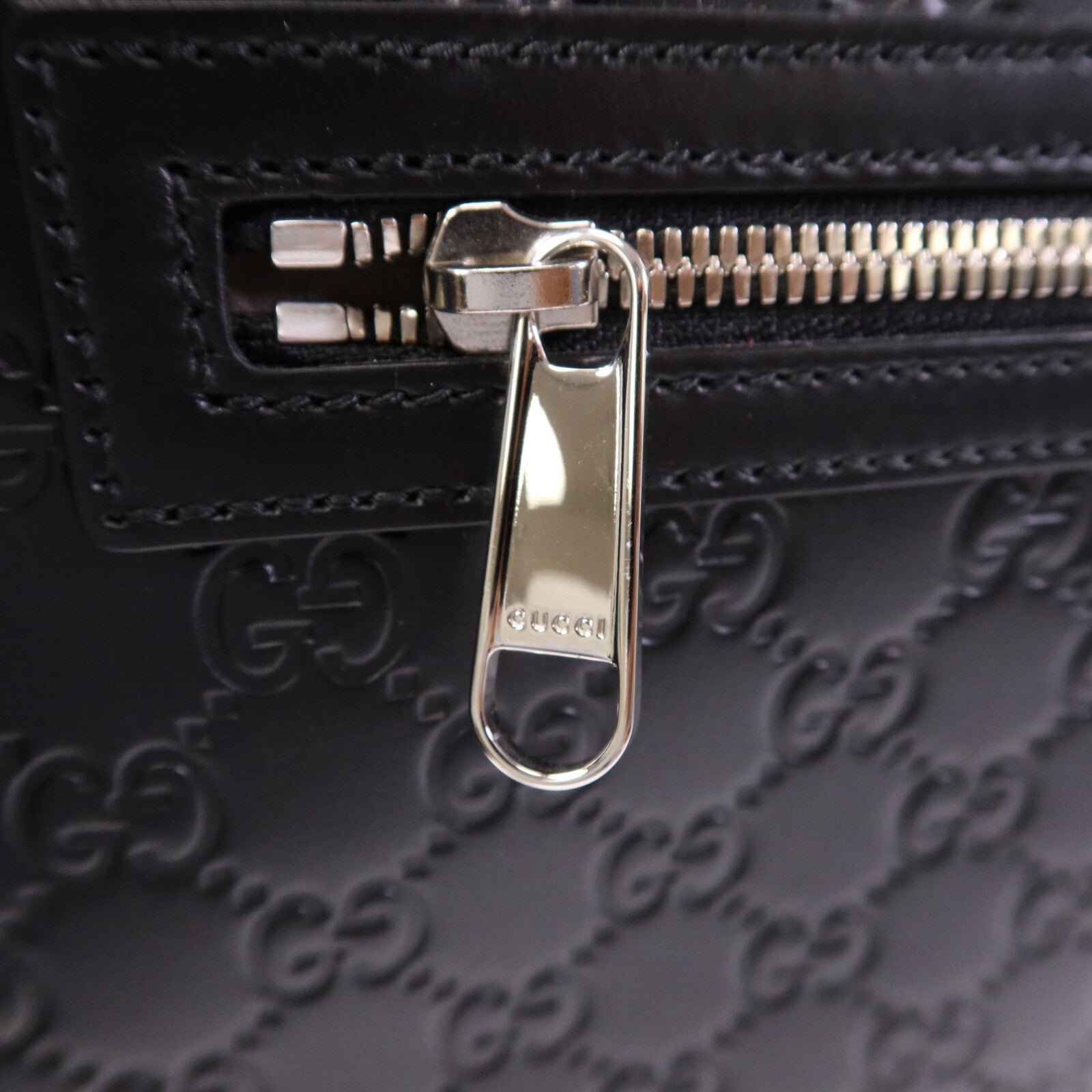 GUCCI 牛皮皮革Shoulder Bag銀扣肩背袋