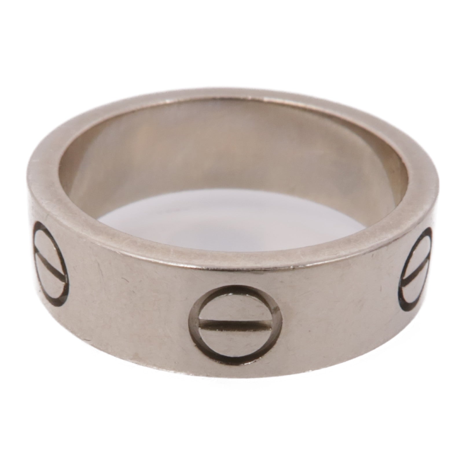 CARTIER 18k白金Love Ring戒指 #51 US#5.5