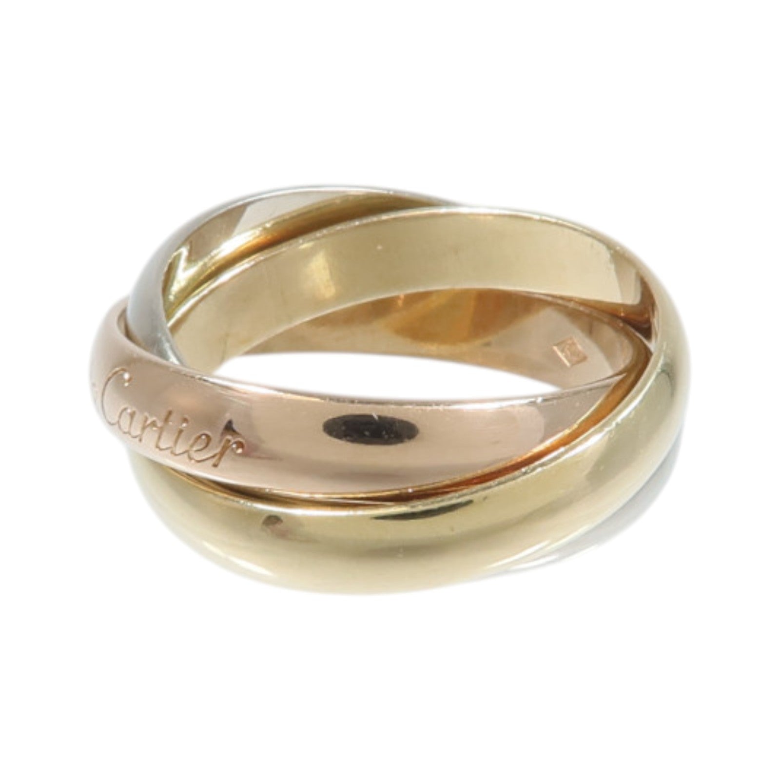 CARTIER 18K玫瑰金/白金/黃金Trinity Ring戒指Cartier