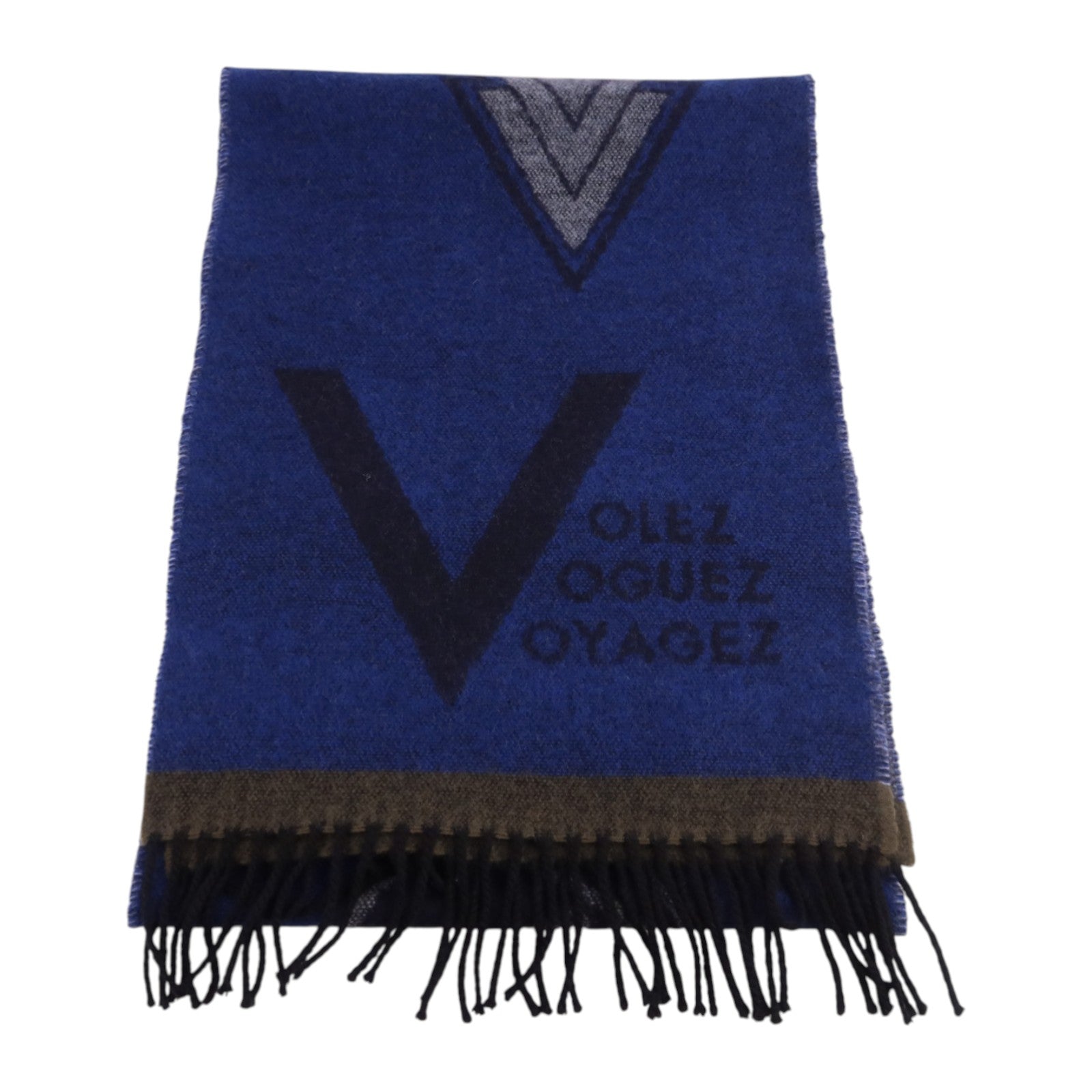 LOUIS VUITTON 羊毛/羊絨Echarpe LV Sticker Scarf圍巾