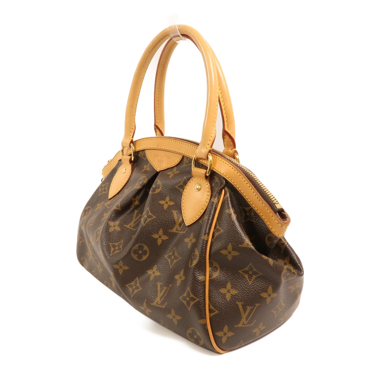 LOUIS VUITTON Monogram Tivoli PM金扣手挽袋
