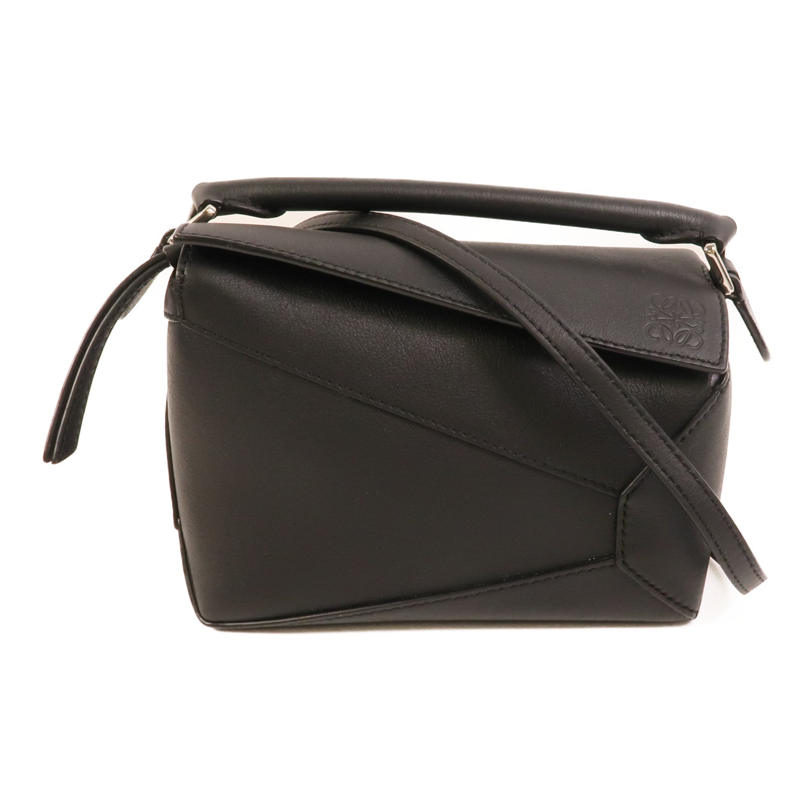 LOEWE 牛皮皮革Mini Puzzle手挽肩背兩用袋