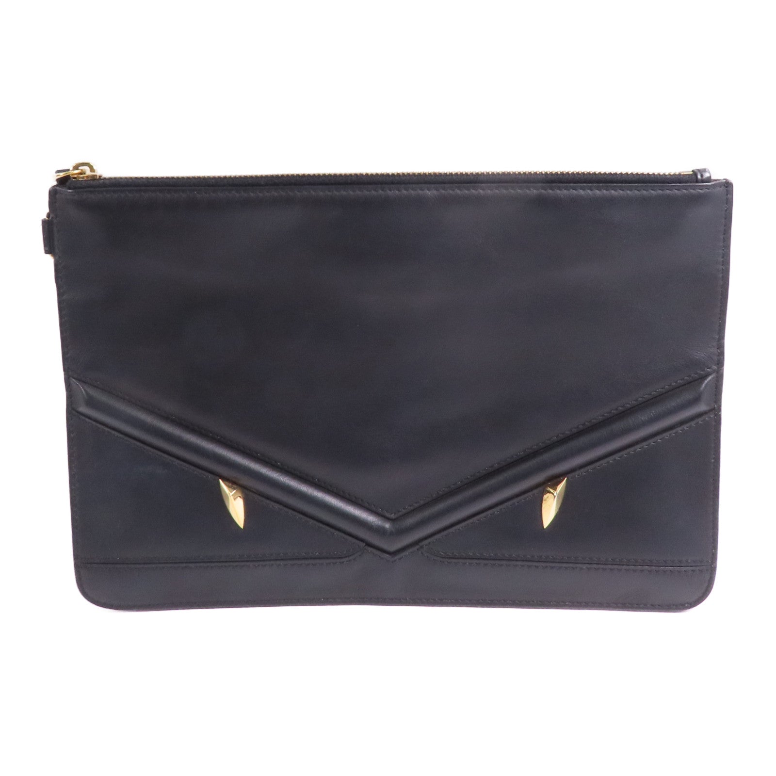 FENDI 牛皮皮革Clutch金扣手拿包