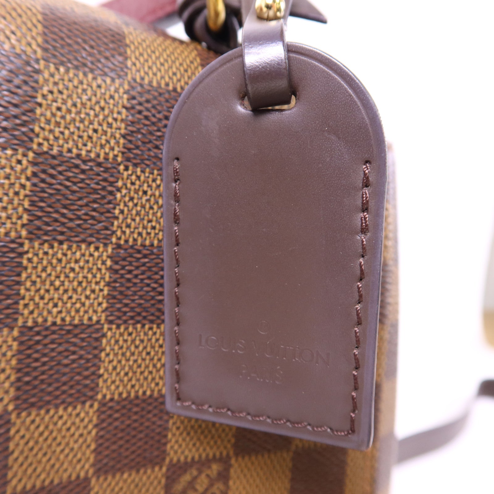 LOUIS VUITTON Damier Bond Street Magnolia金扣手挽肩背兩用袋