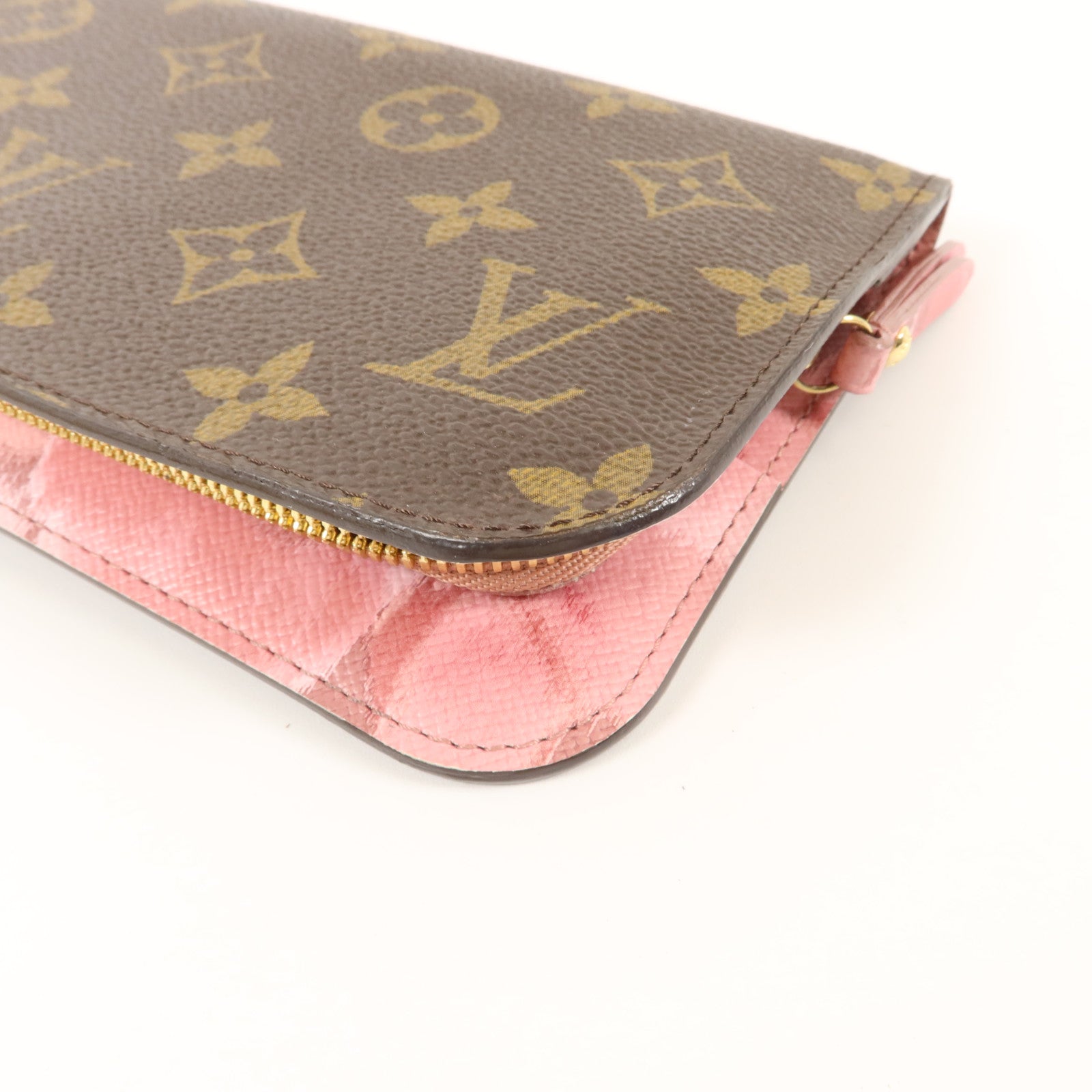 LOUIS VUITTON Monogram Ikat Insolite Long Wallet金扣長錢包