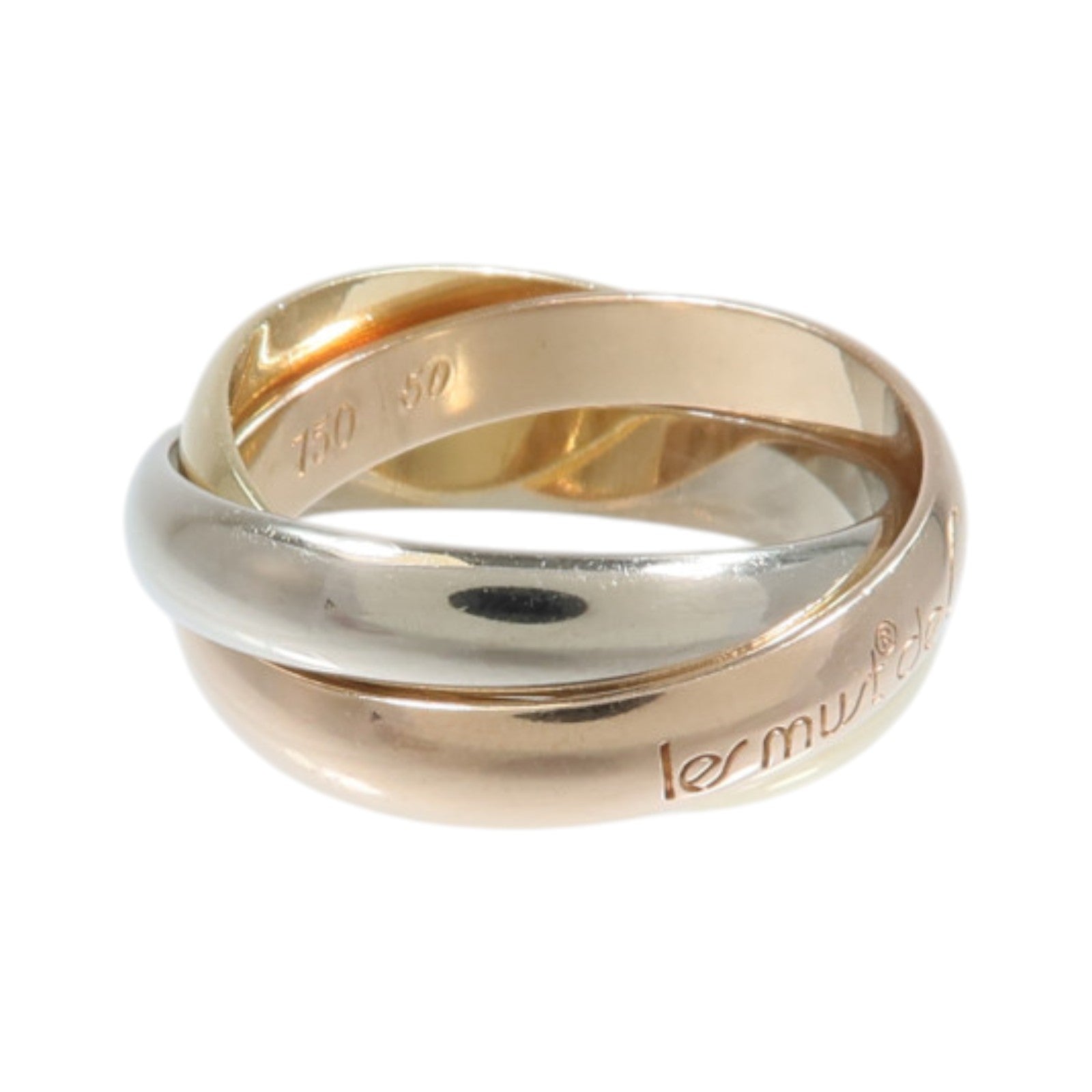 CARTIER 18K玫瑰金/白金/黃金Trinity Ring戒指Cartier