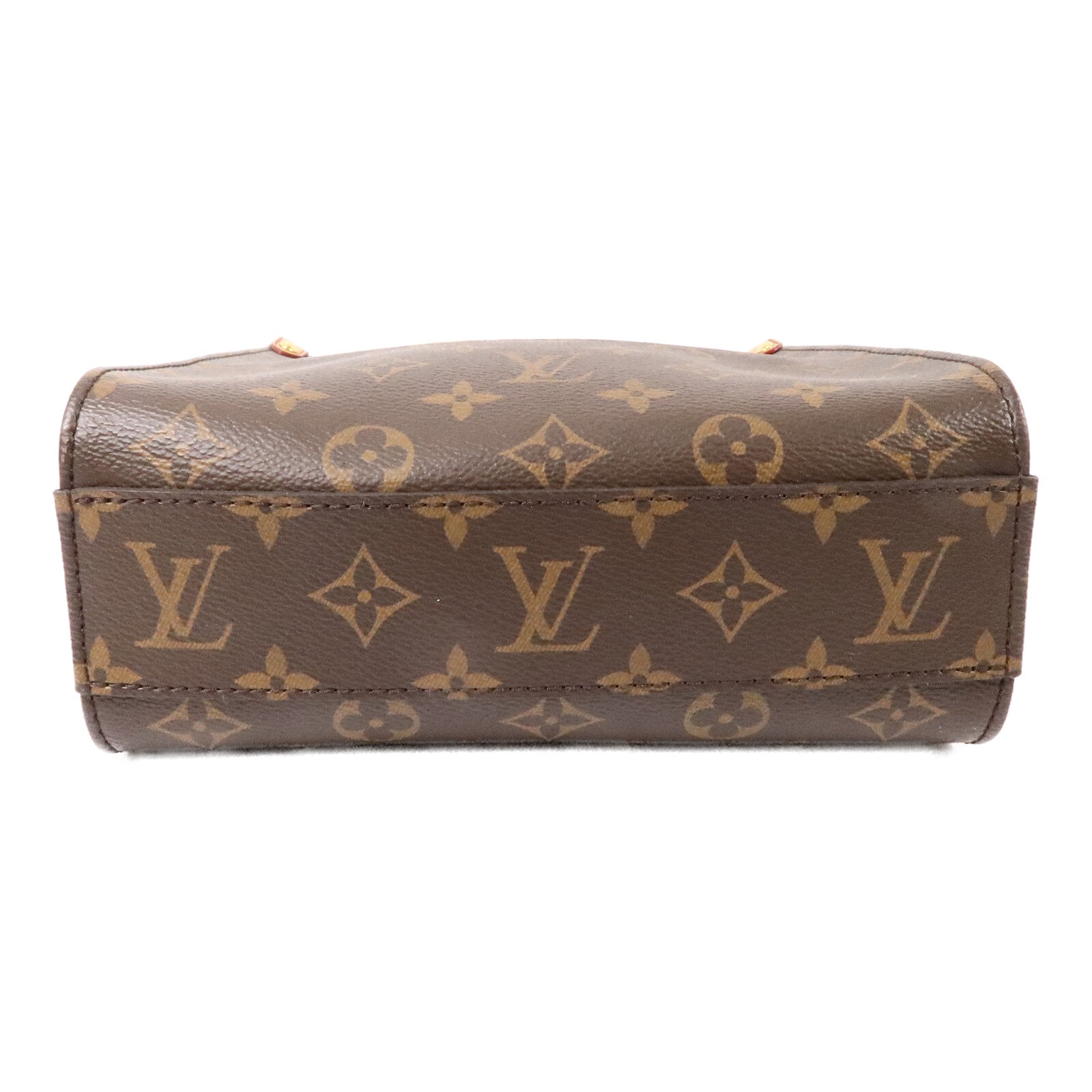 LOUIS VUITTON Monogram Sac Plat BB金扣手挽肩背兩用袋