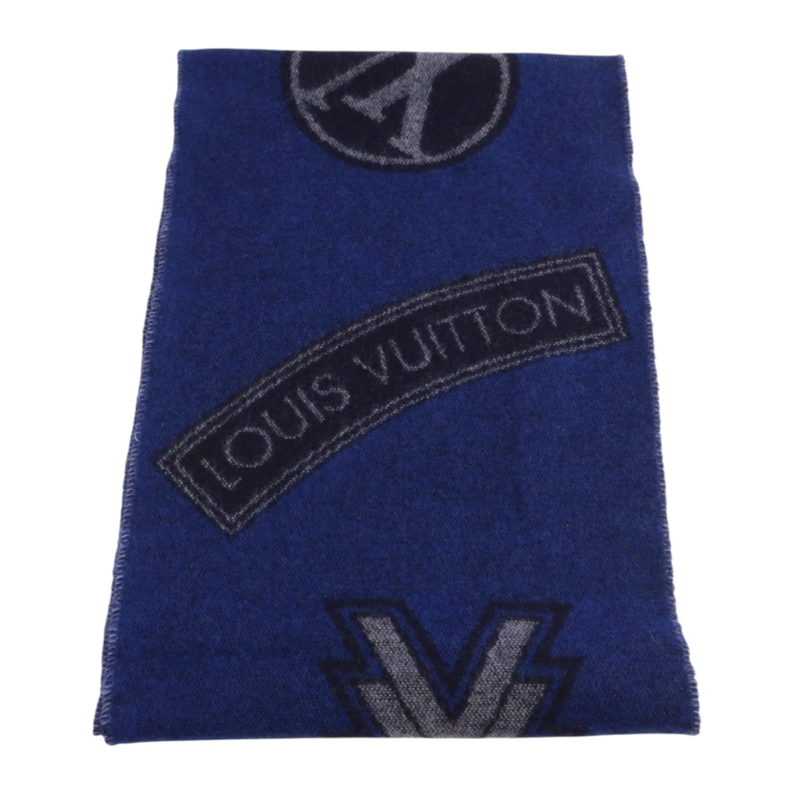 LOUIS VUITTON 羊毛/羊絨Echarpe LV Sticker Scarf圍巾