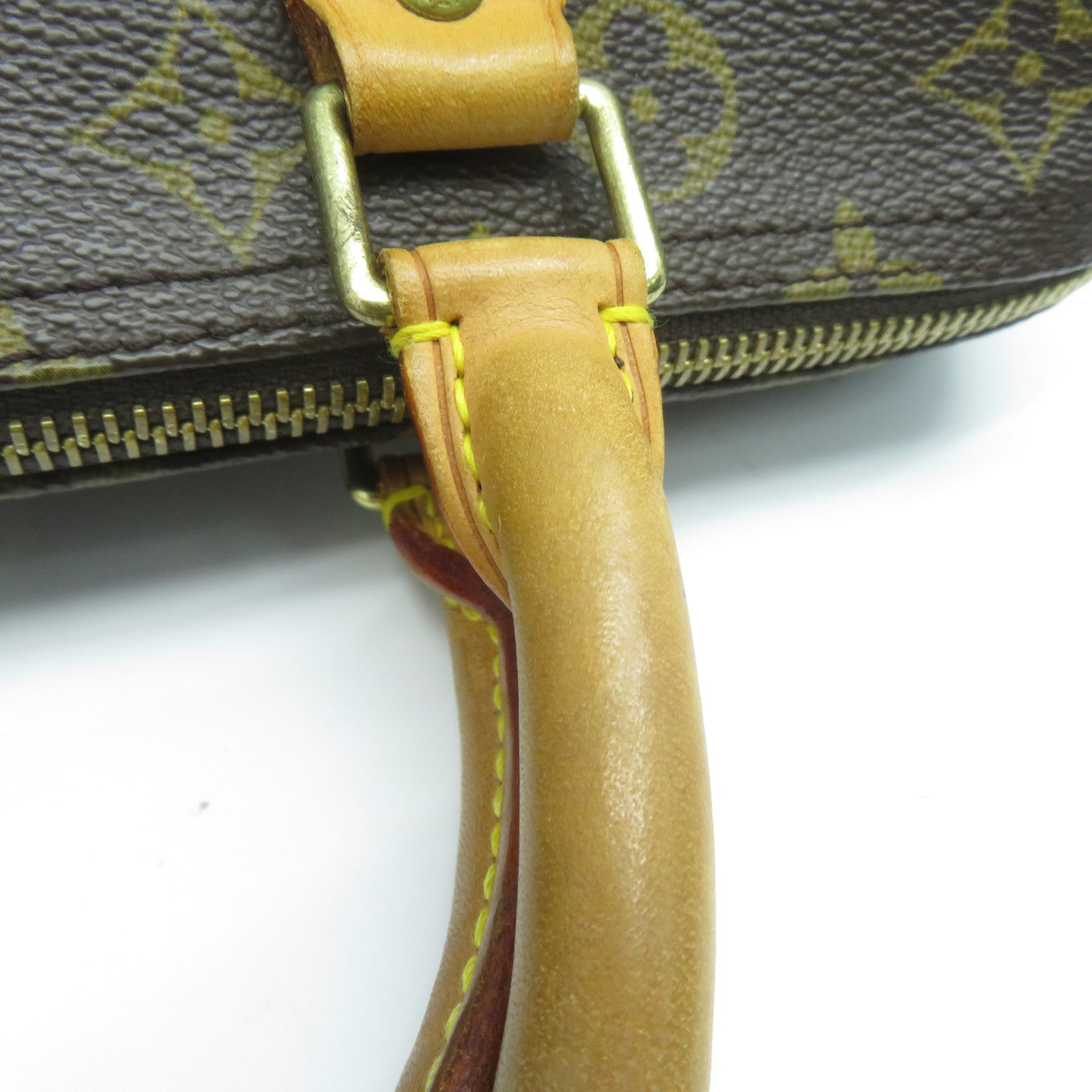 LOUIS VUITTON 【清倉大減價】Monogram Speedy 30金扣手挽袋啡色