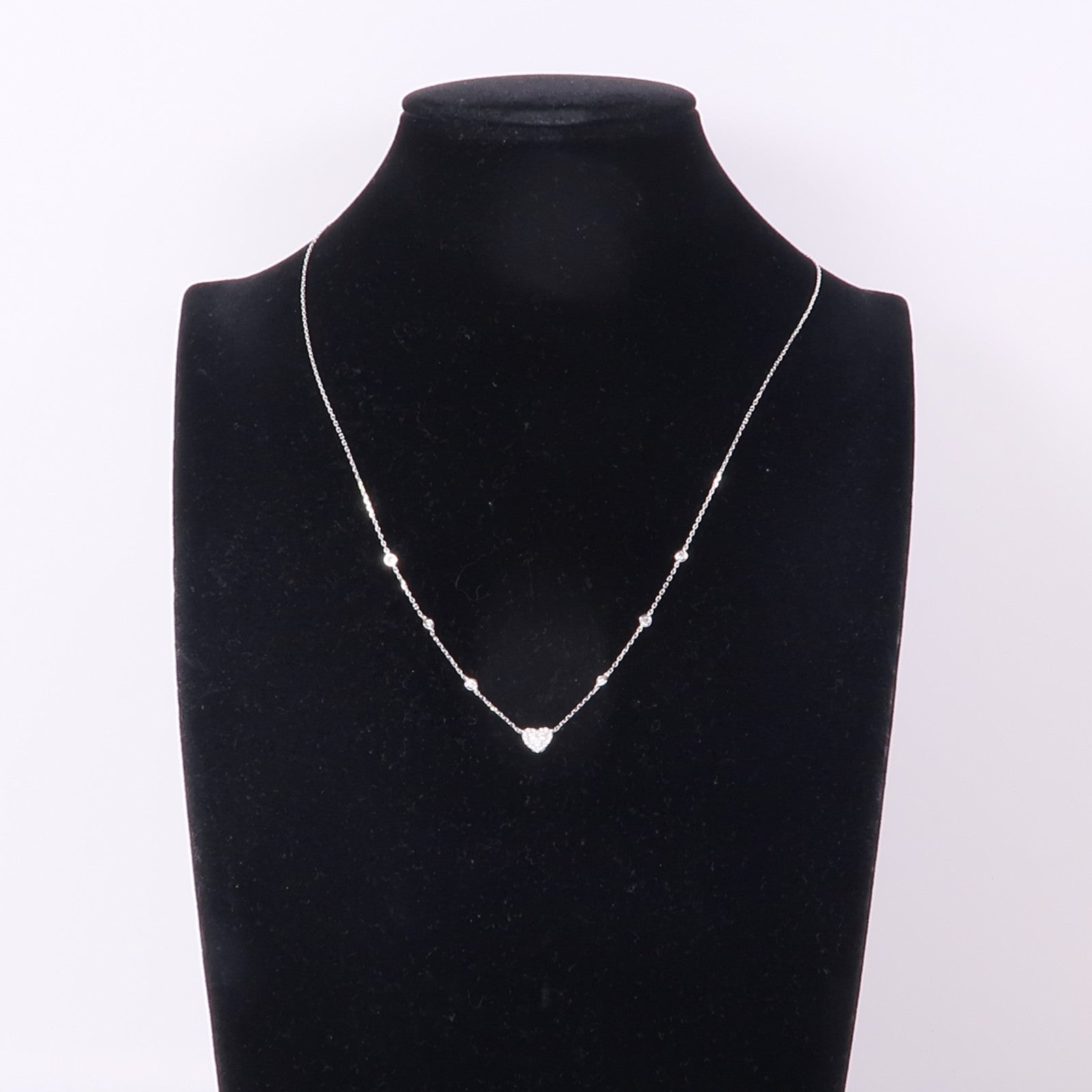 JEWELRY Diamond Necklace 18K White Gold