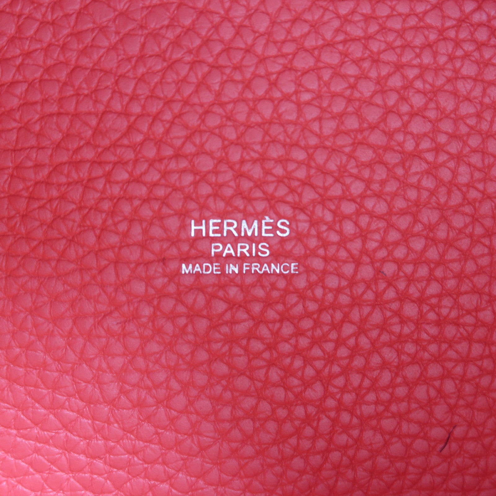 HERMES Clemence皮革Picotin PM銀扣手挽袋I6/Rose Extrem