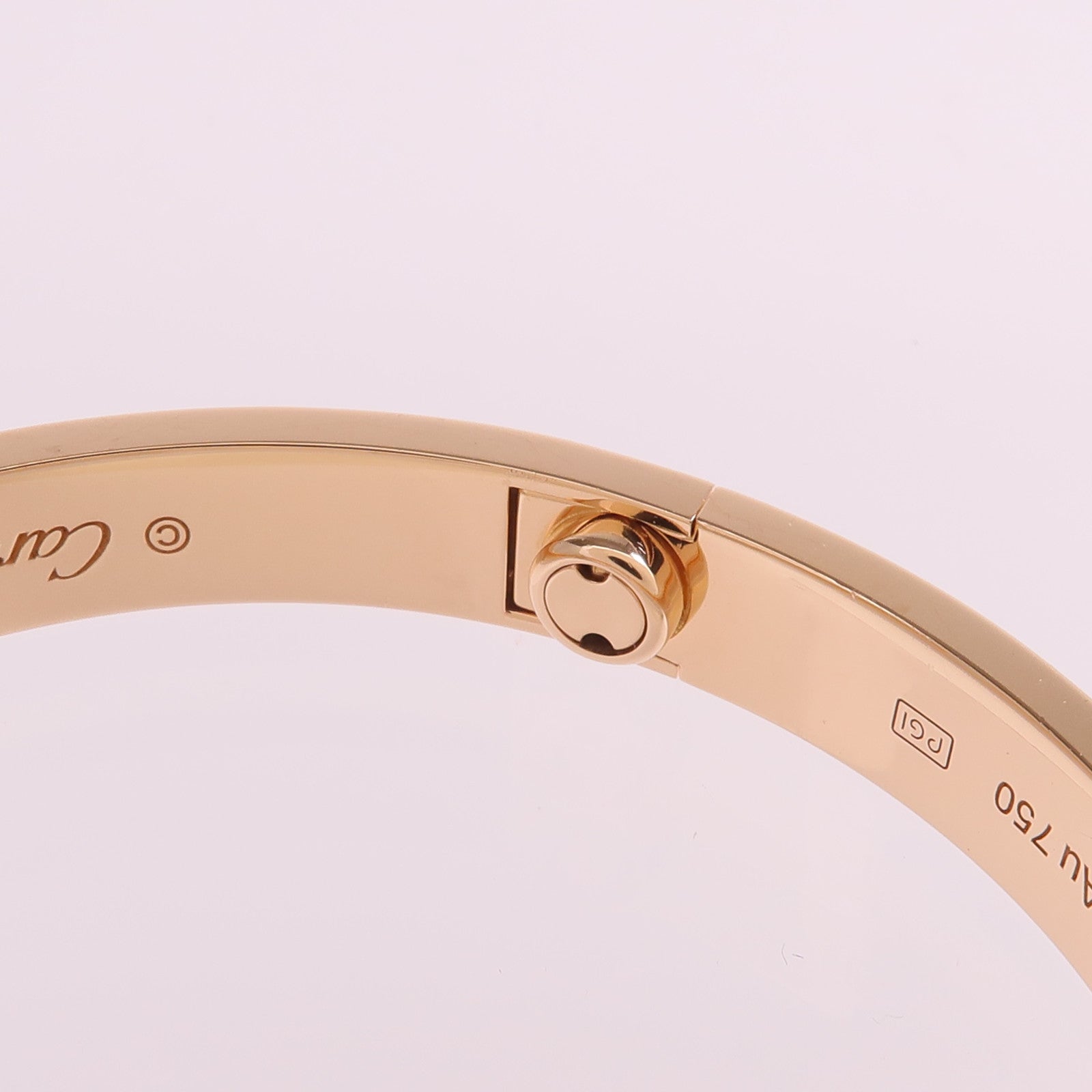 CARTIER 18K玫瑰金Love Bangle 4P Diamond鑽石手鐲Cartier#17