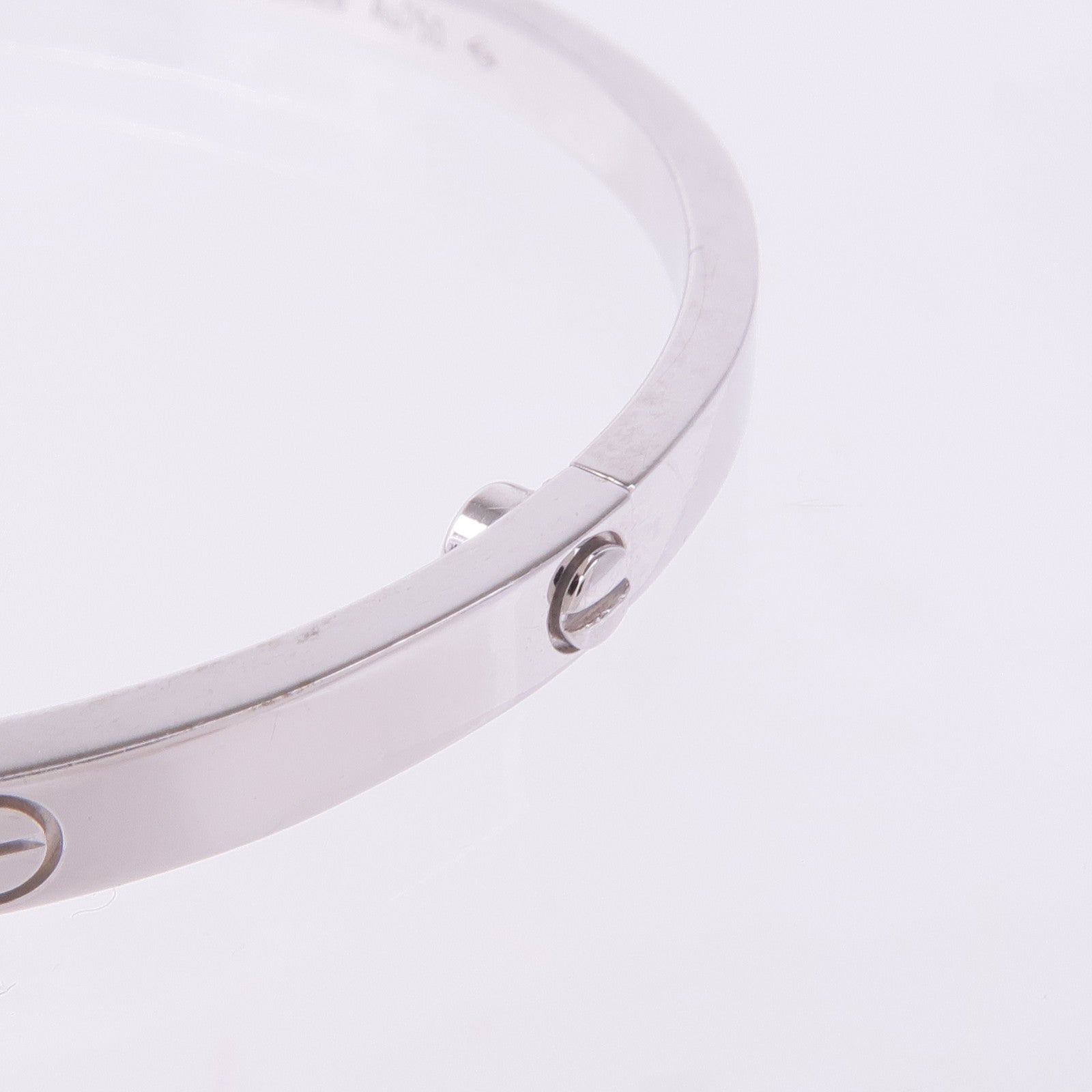 CARTIER 18K白金Love Bangle手鐲Cartier#17