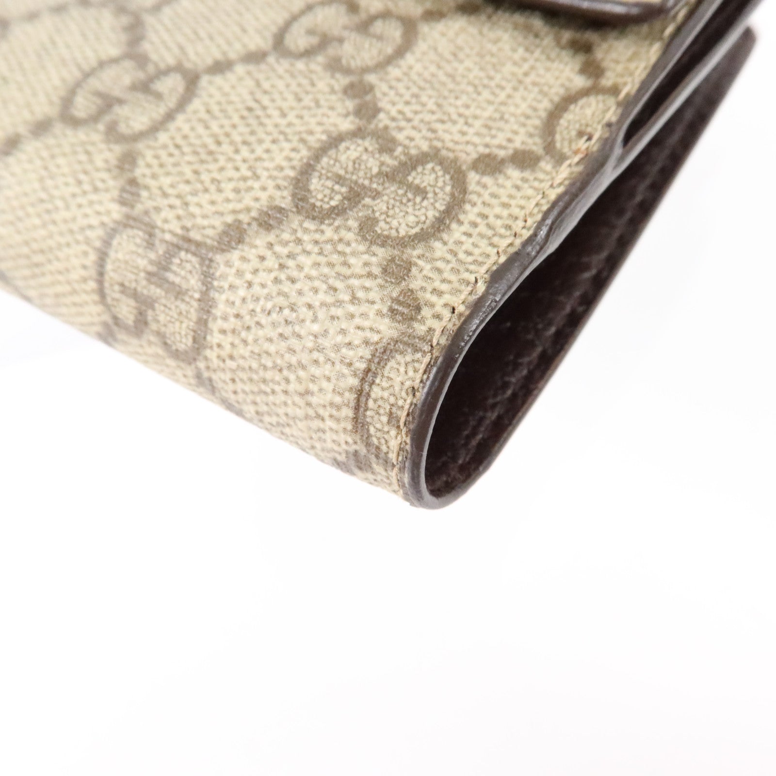 GUCCI 塗層帆布Wallet銀扣錢包