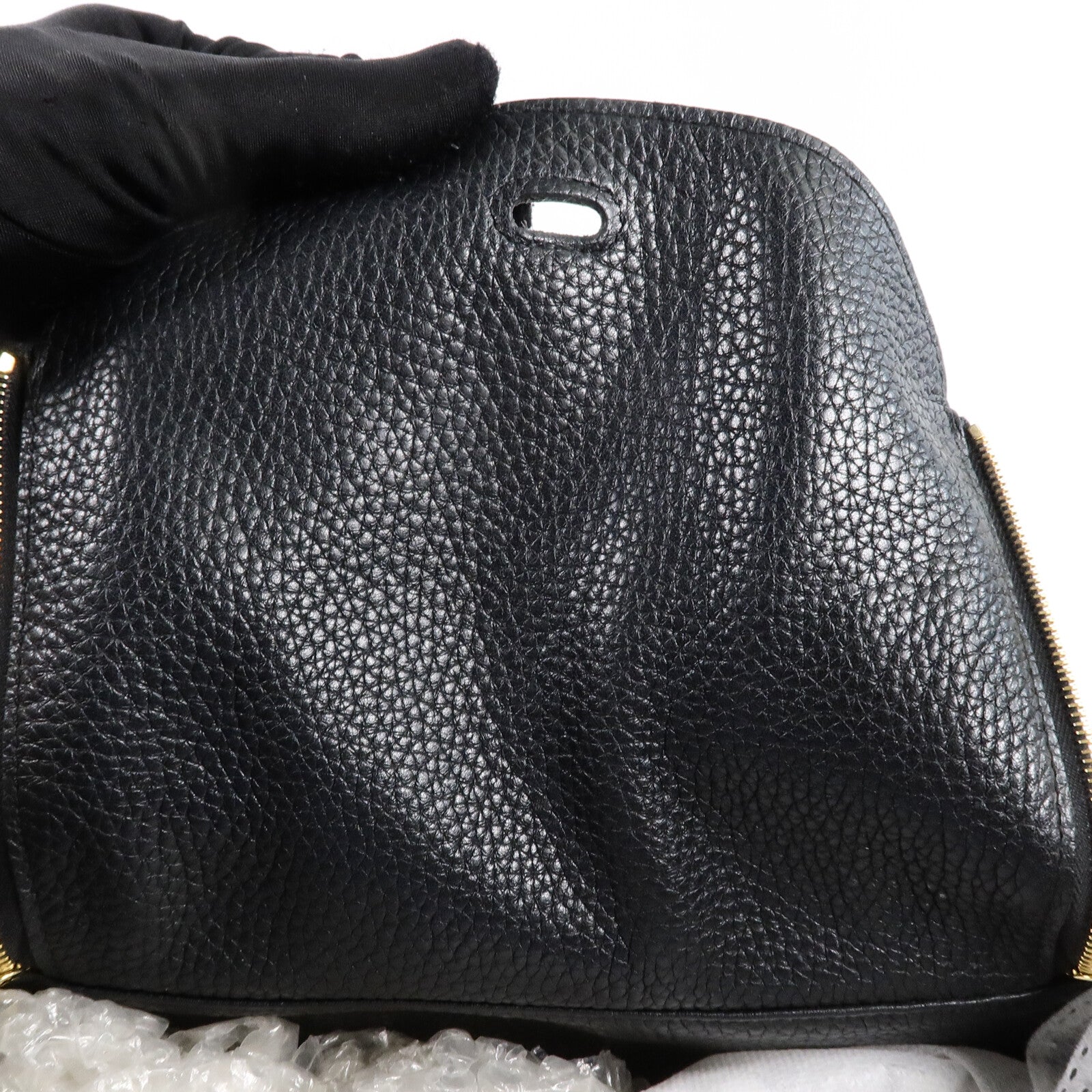 HERMES Clemence皮革Lindy 26手挽肩背兩用袋Noir
