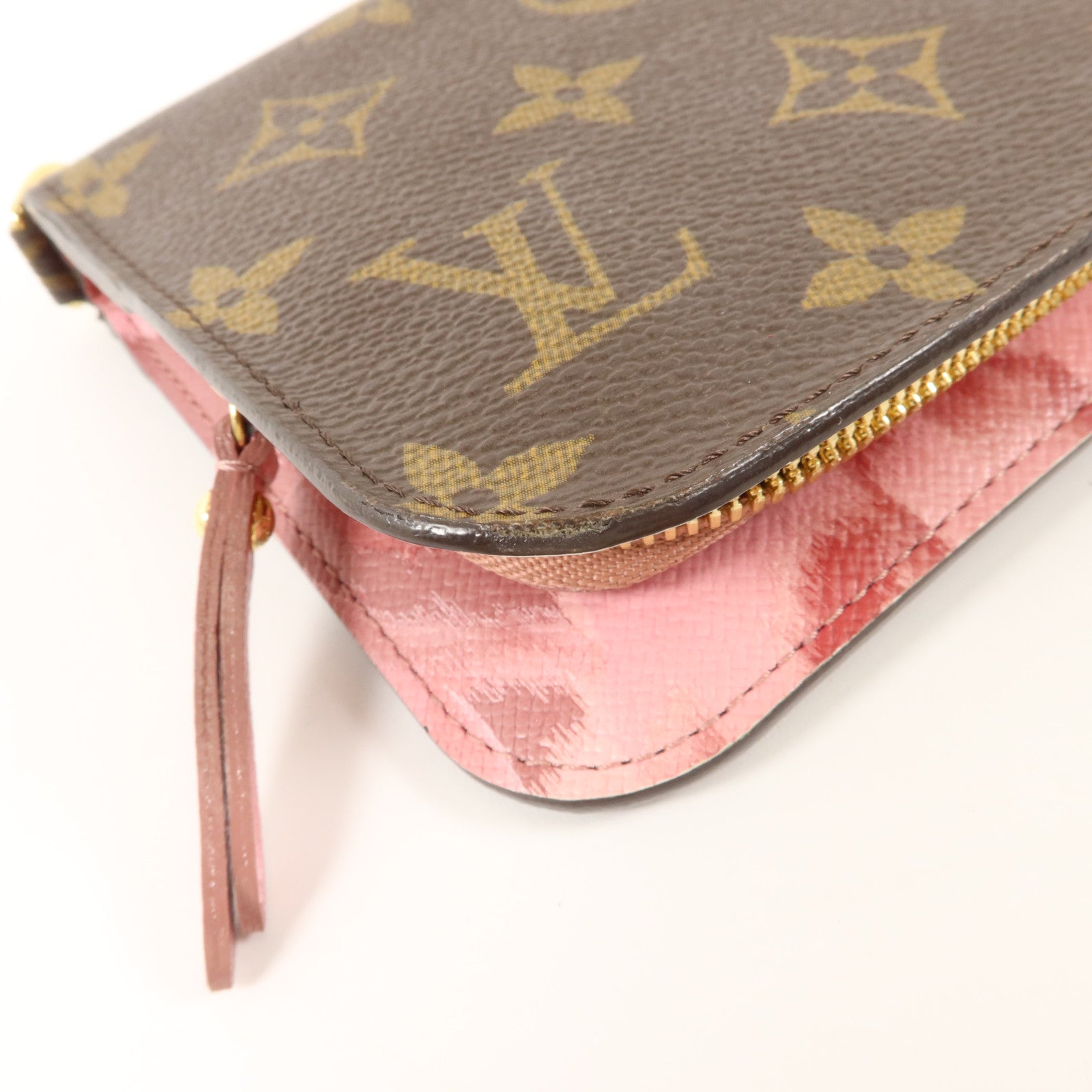 LOUIS VUITTON Monogram Ikat Insolite Long Wallet金扣長錢包