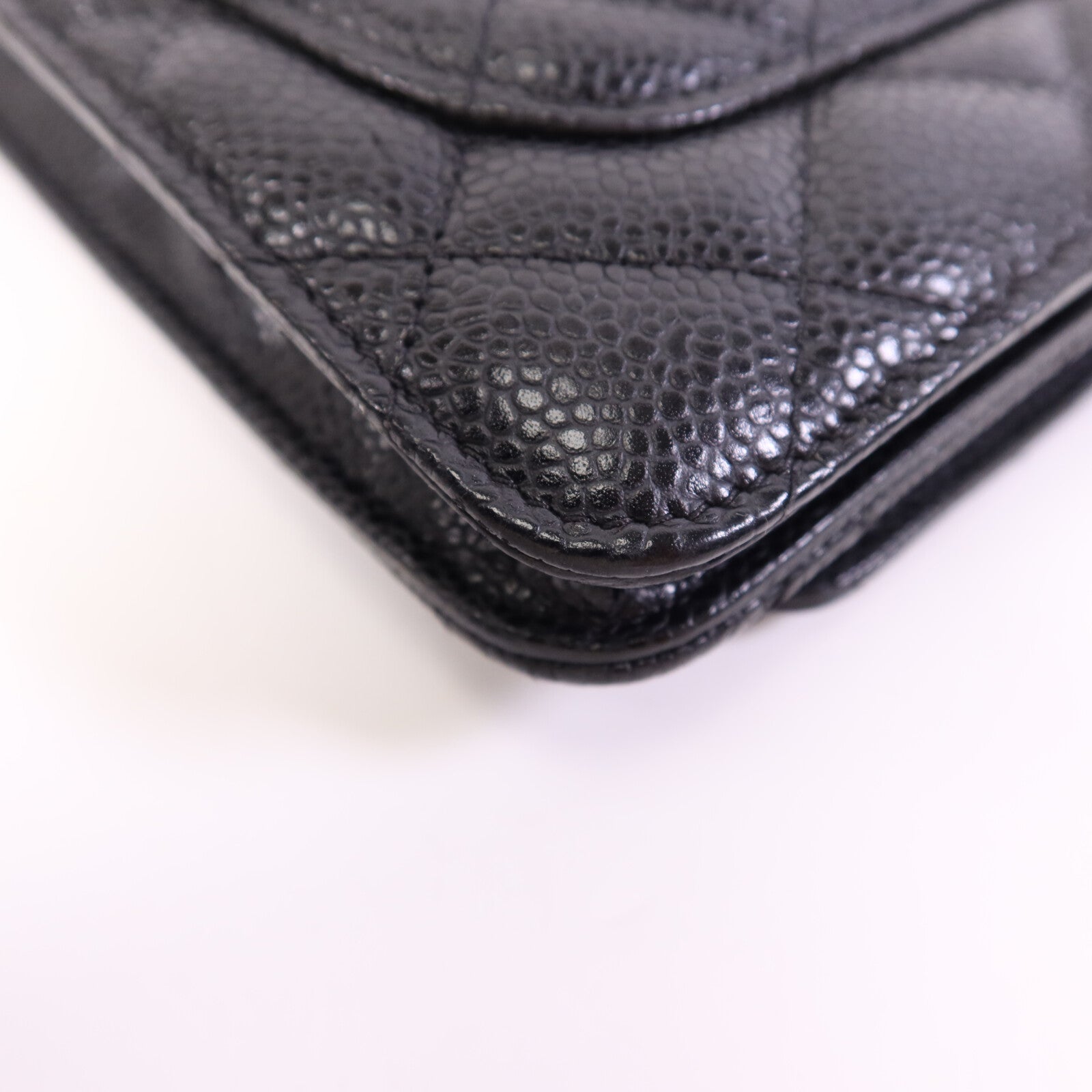 CHANEL 牛皮皮革WOC Wallet On Chain金扣鏈帶肩背袋