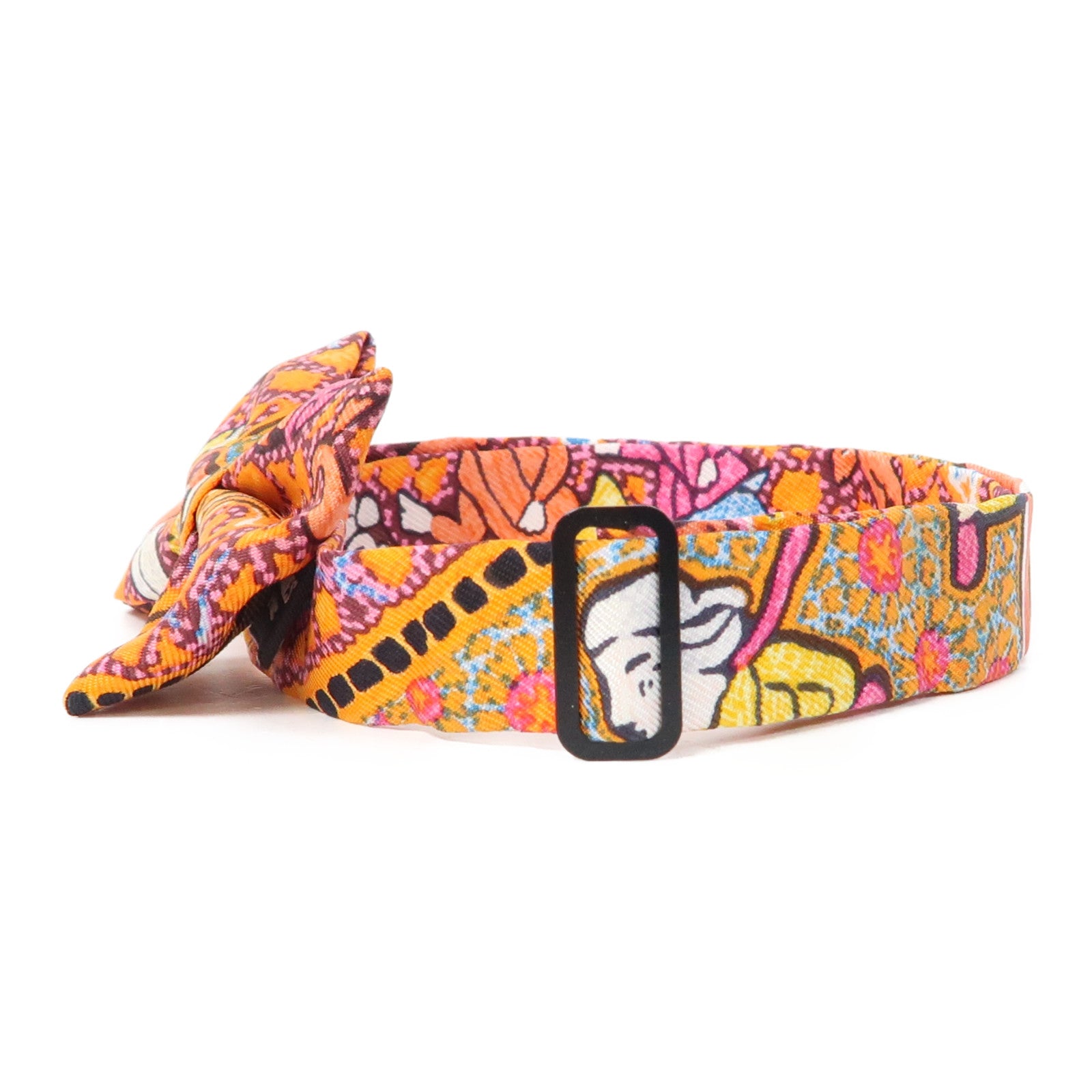 HERMES 絲質Hermes Bow Tie領帶橙色