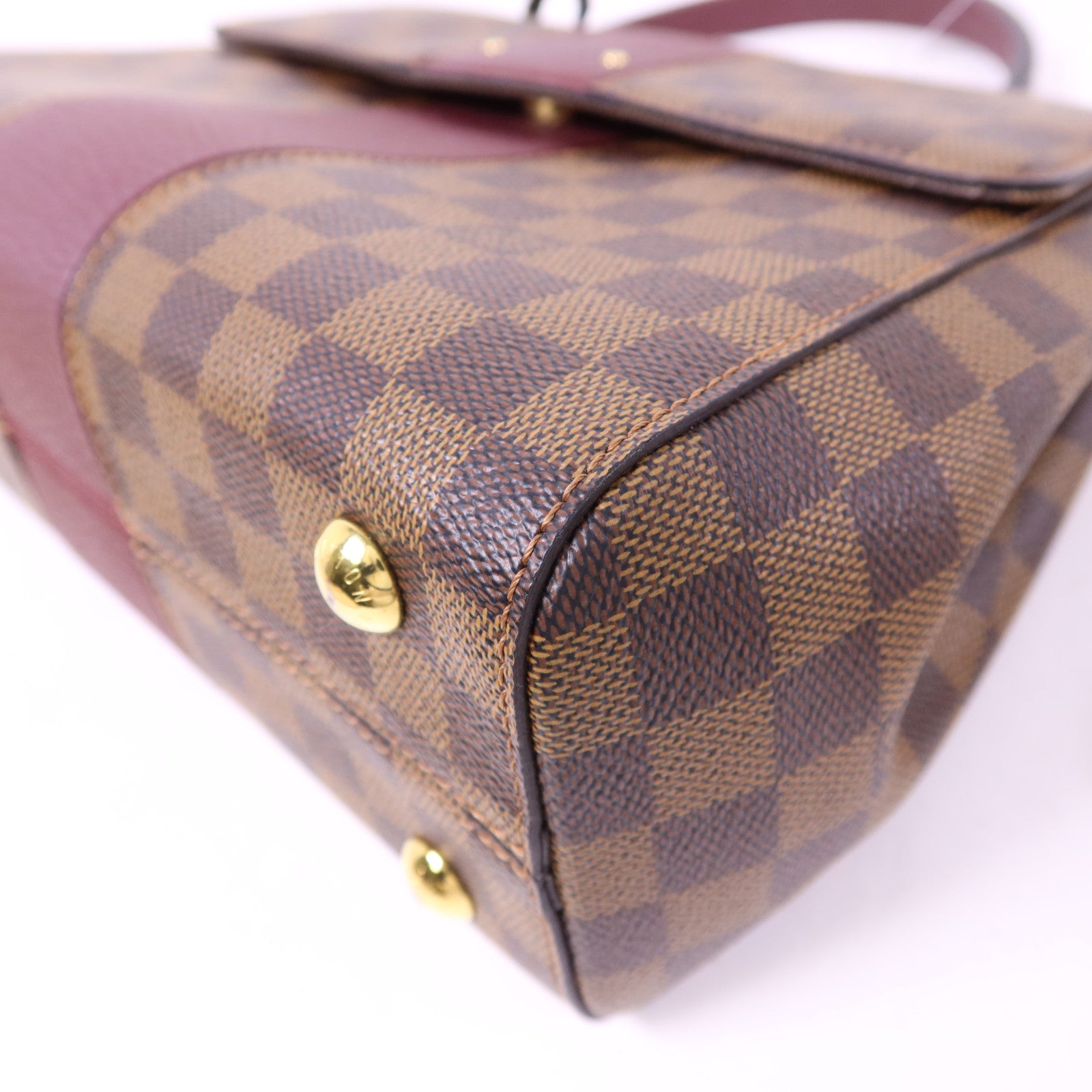 LOUIS VUITTON Damier Bond Street Magnolia金扣手挽肩背兩用袋