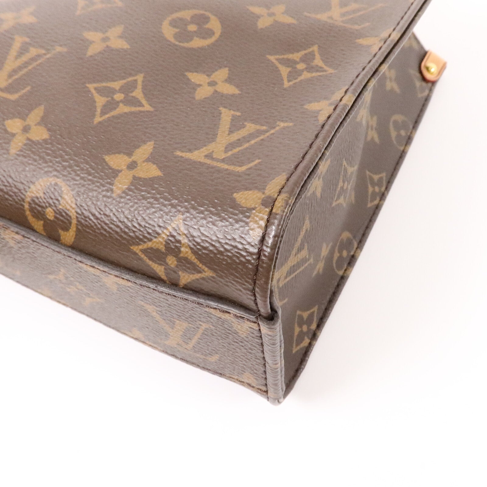 LOUIS VUITTON Monogram Sac Plat BB金扣手挽肩背兩用袋