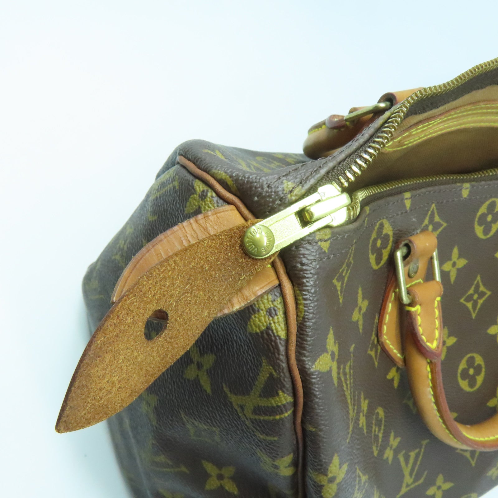 LOUIS VUITTON 【激減優惠】Monogram Speedy 30金扣手挽袋啡色