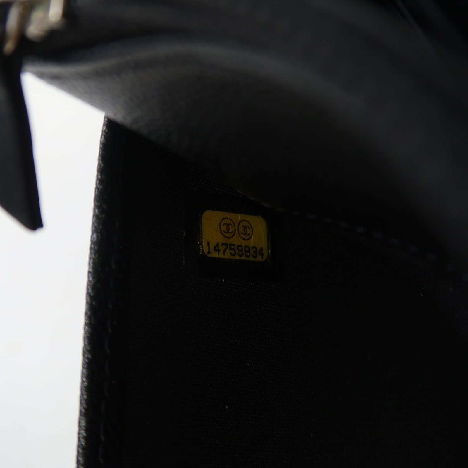 CHANEL 牛皮皮革Wallet On Chain銀扣鏈帶肩背袋黑色