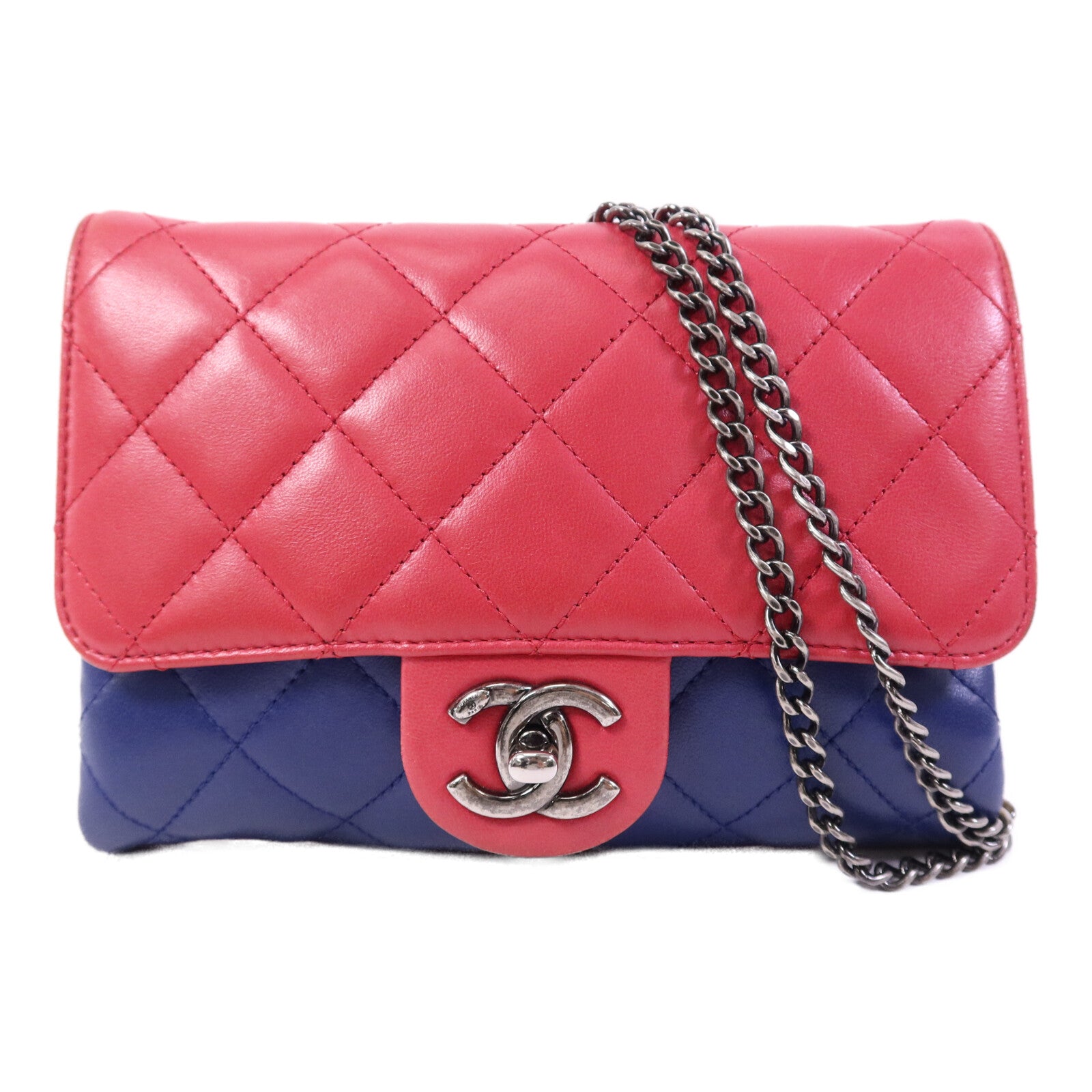 CHANEL 羊皮皮革Chain Shoulder鏈帶肩背袋