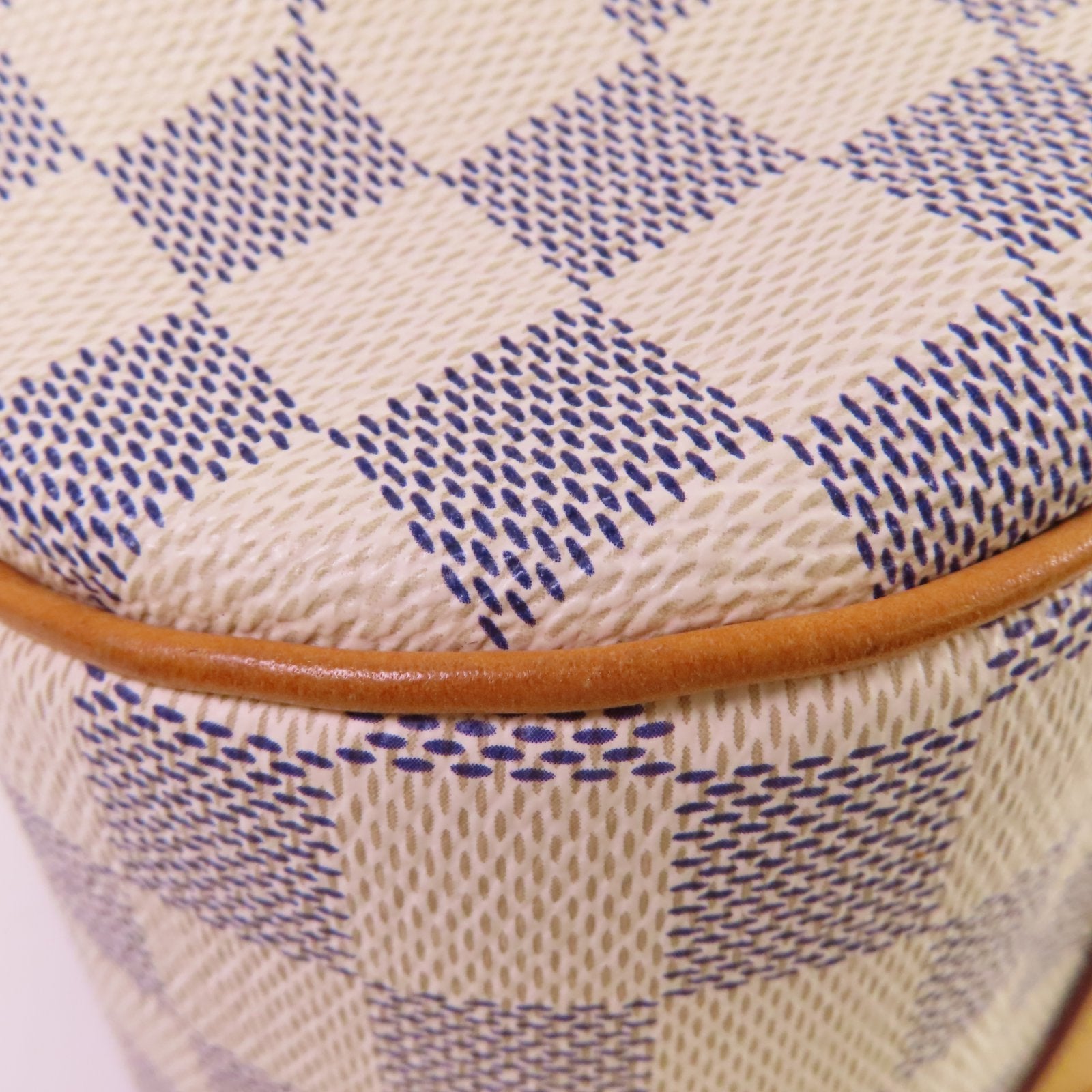 LOUIS VUITTON Damier Azur Siracusa GM 2 Way Shoulder Bag金扣手挽肩背兩用袋米白色/啡色