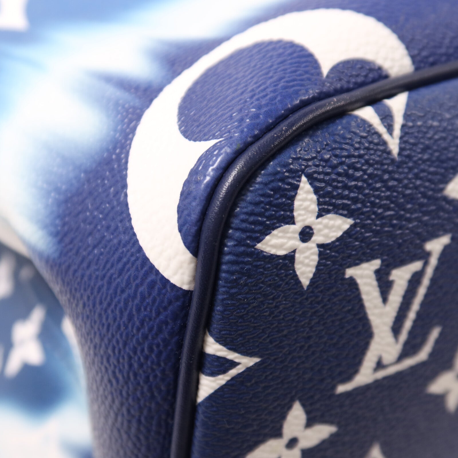 LOUIS VUITTON Monogram Escale Neverfull MM銀扣手挽袋