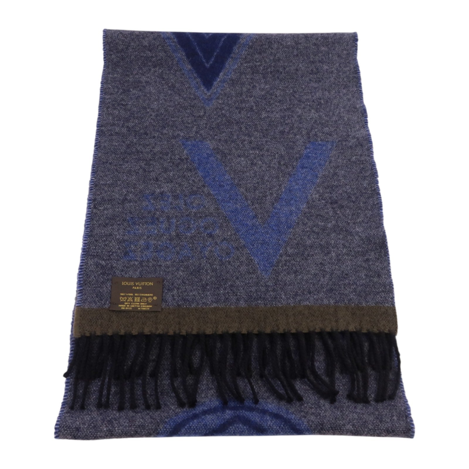 LOUIS VUITTON 羊毛/羊絨Echarpe LV Sticker Scarf圍巾
