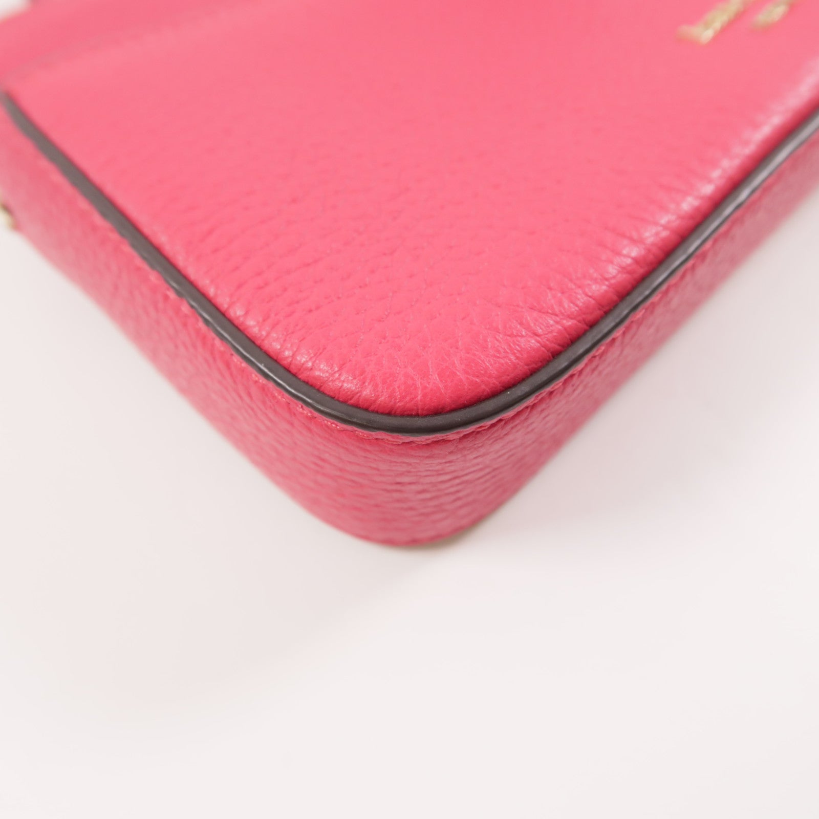 Kate Spade 牛皮皮革Shoulder Bag金扣肩背袋粉紅色