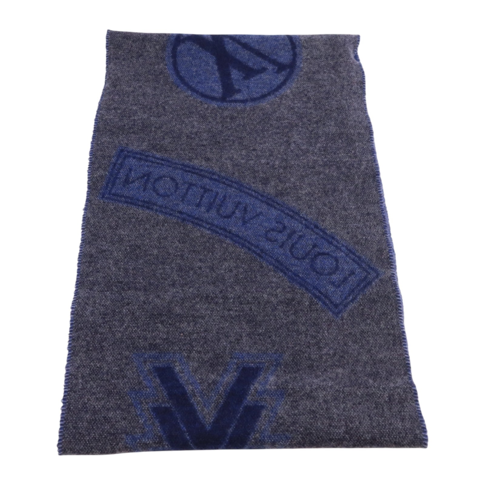 LOUIS VUITTON 羊毛/羊絨Echarpe LV Sticker Scarf圍巾