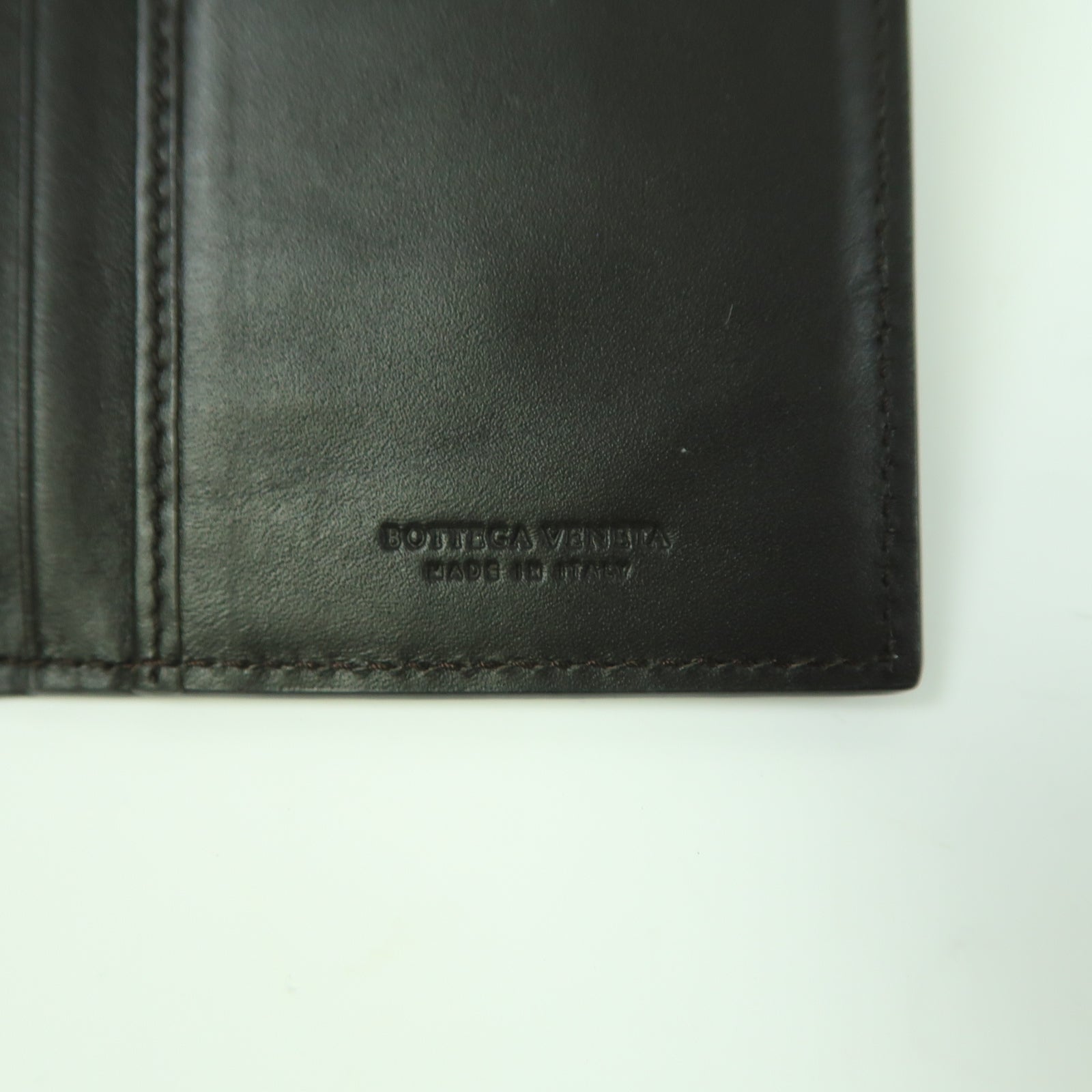 BOTTEGA VENETA 織紋皮革Long Wallet長錢包啡色