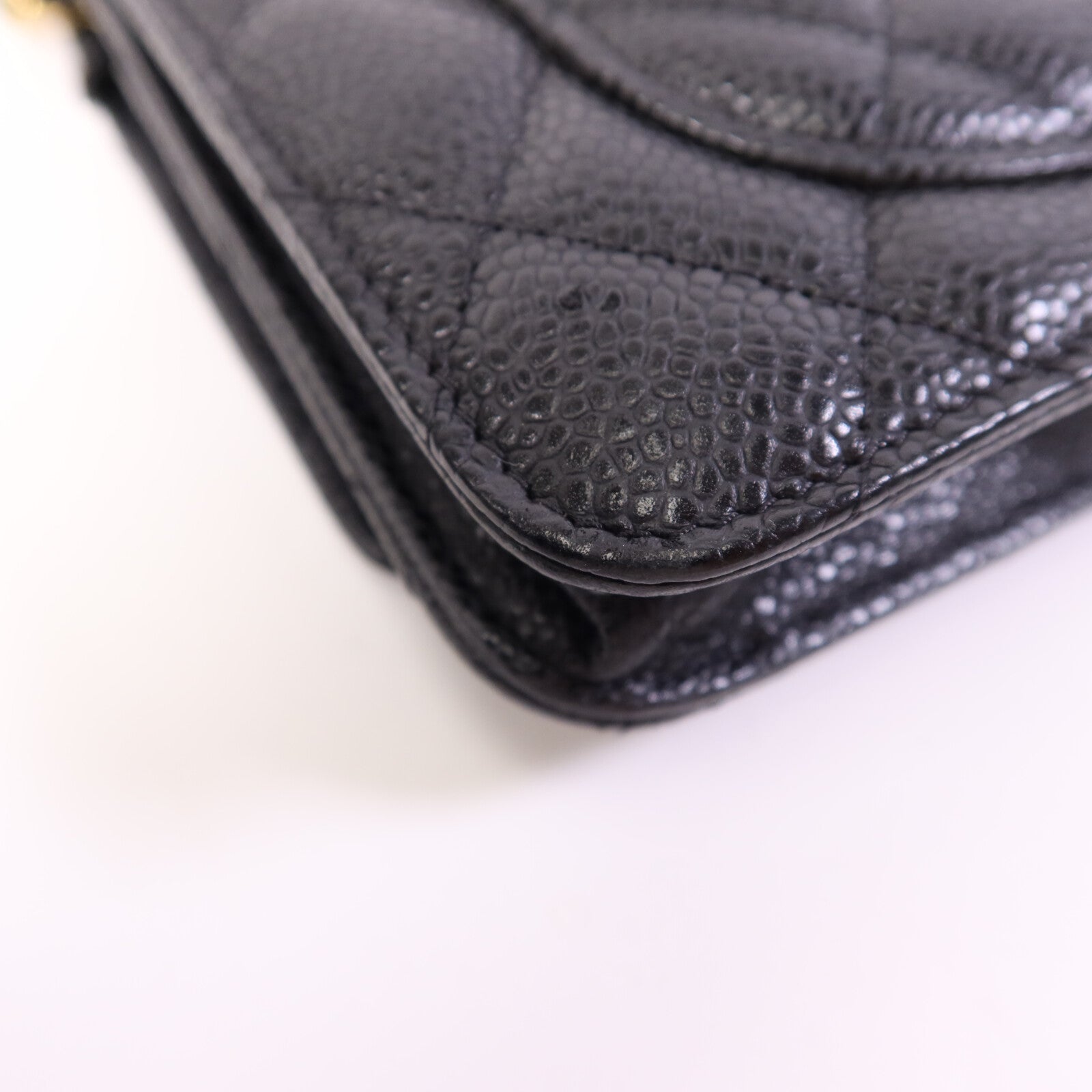 CHANEL 牛皮皮革WOC Wallet On Chain金扣鏈帶肩背袋