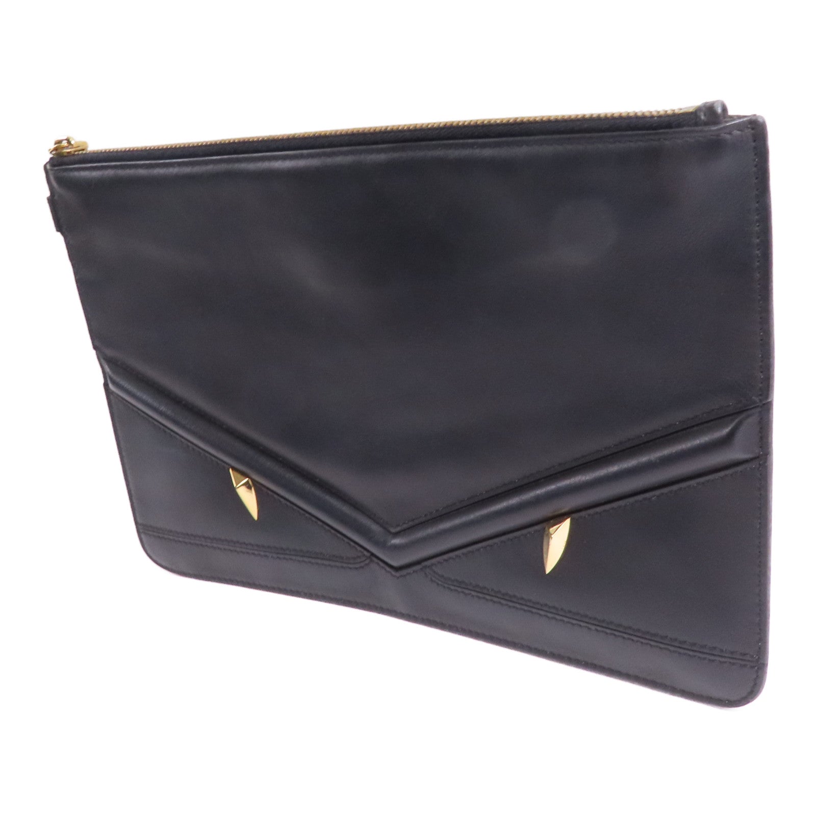 FENDI 牛皮皮革Clutch金扣手拿包