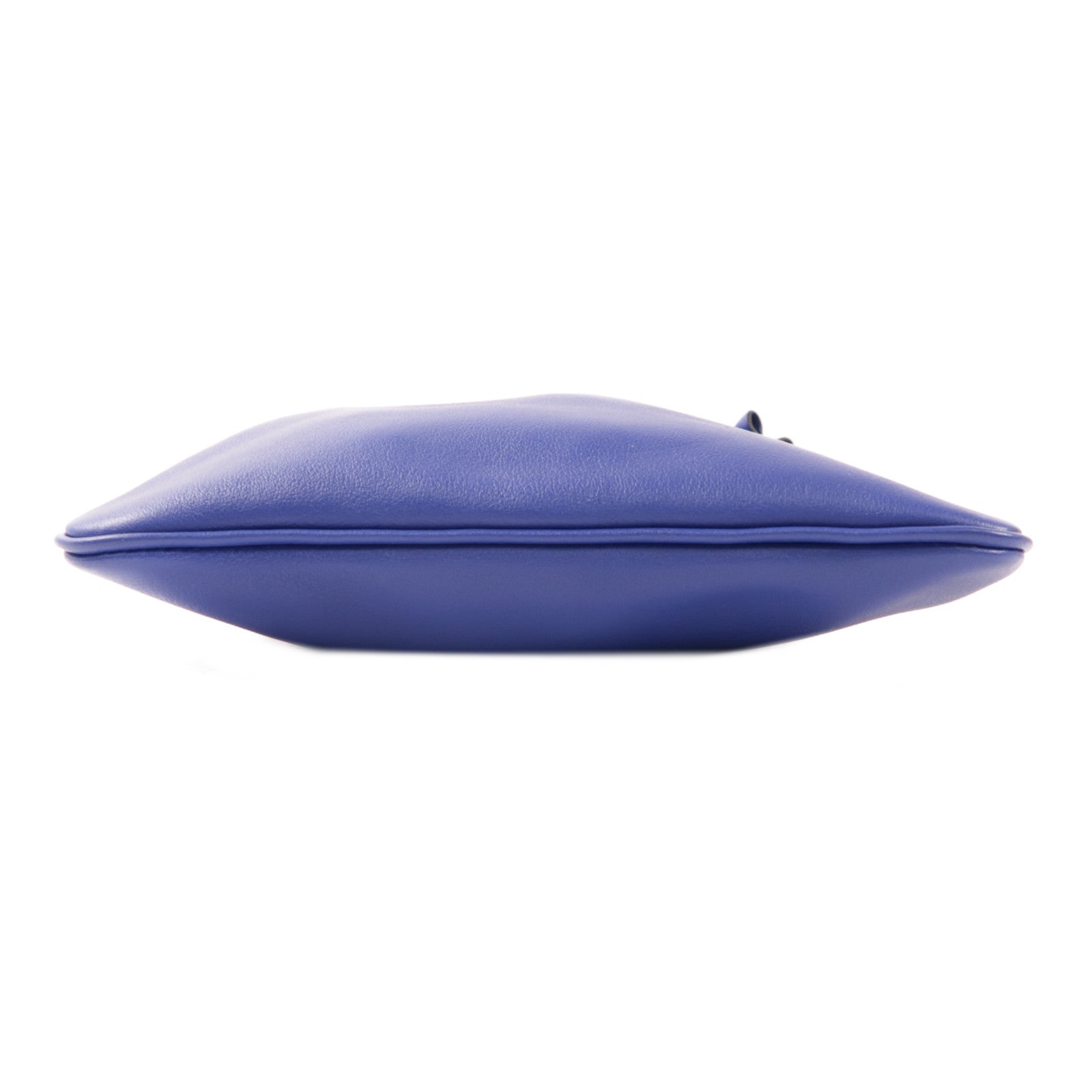 HERMES Swift皮革Aline銀扣肩背袋Bleu Electrique藍色