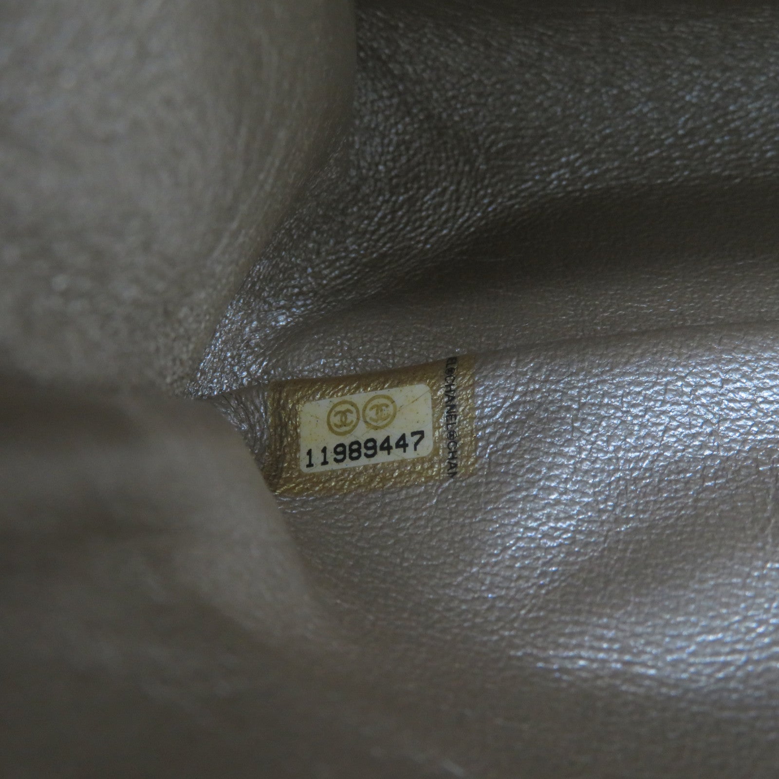 CHANEL 【清倉大減價】菱格牛皮皮革Chain Shoulder金扣鏈帶肩背袋金色