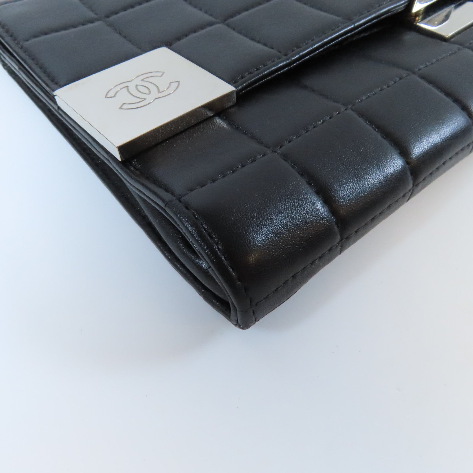 CHANEL 【激減優惠】羊皮皮革Chain Shoulder Bag銀扣鏈帶肩背袋黑色