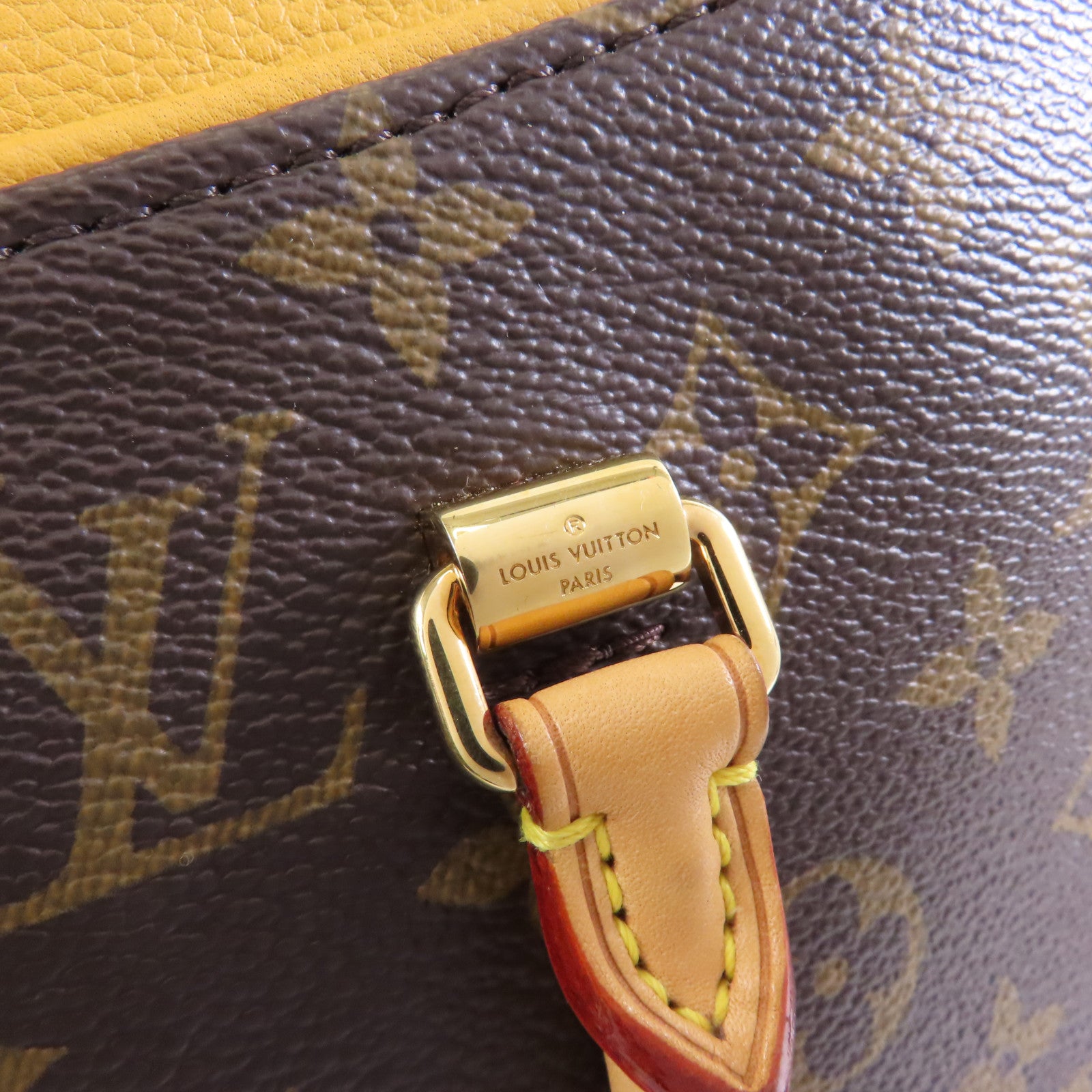 LOUIS VUITTON 【激減優惠】Monogram Pallas MM金扣手挽肩背兩用袋啡色