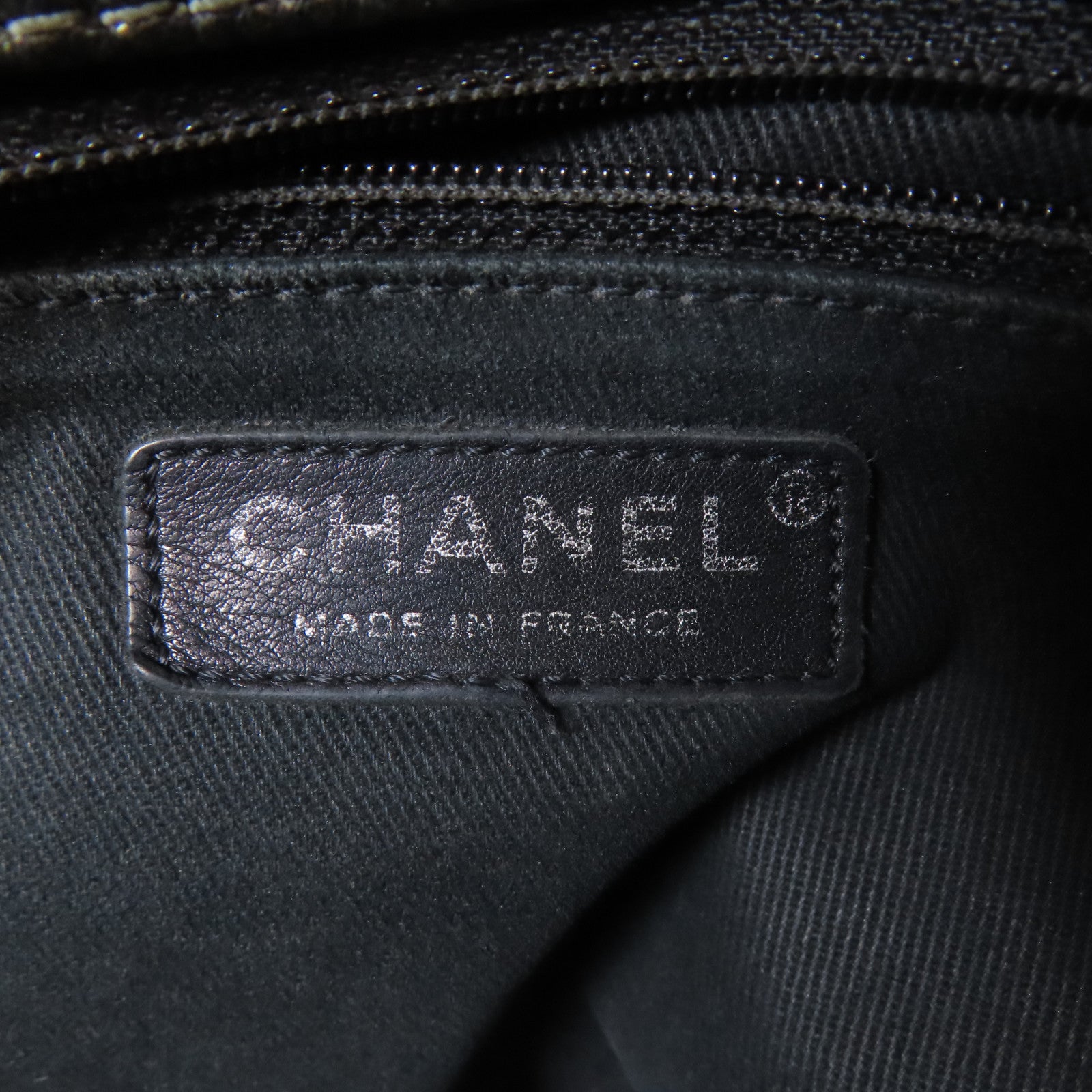 CHANEL 【激減優惠】牛皮皮革Chain Shoulder Bag銀扣鏈帶肩背袋灰色