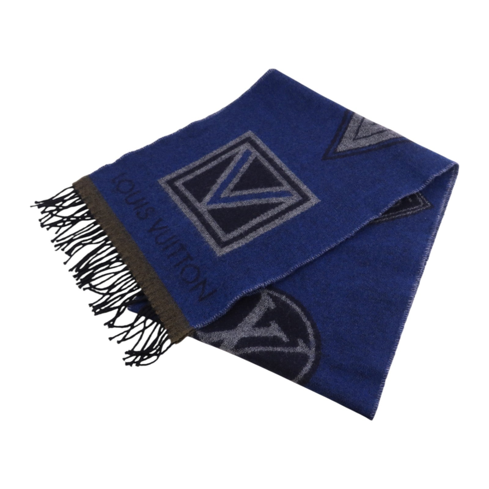 LOUIS VUITTON 羊毛/羊絨Echarpe LV Sticker Scarf圍巾