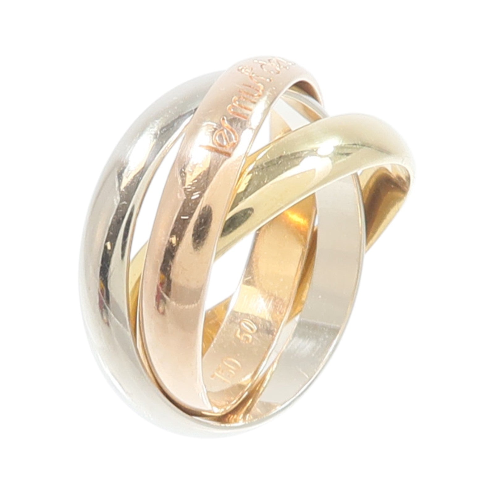 CARTIER 18K玫瑰金/白金/黃金Trinity Ring戒指Cartier