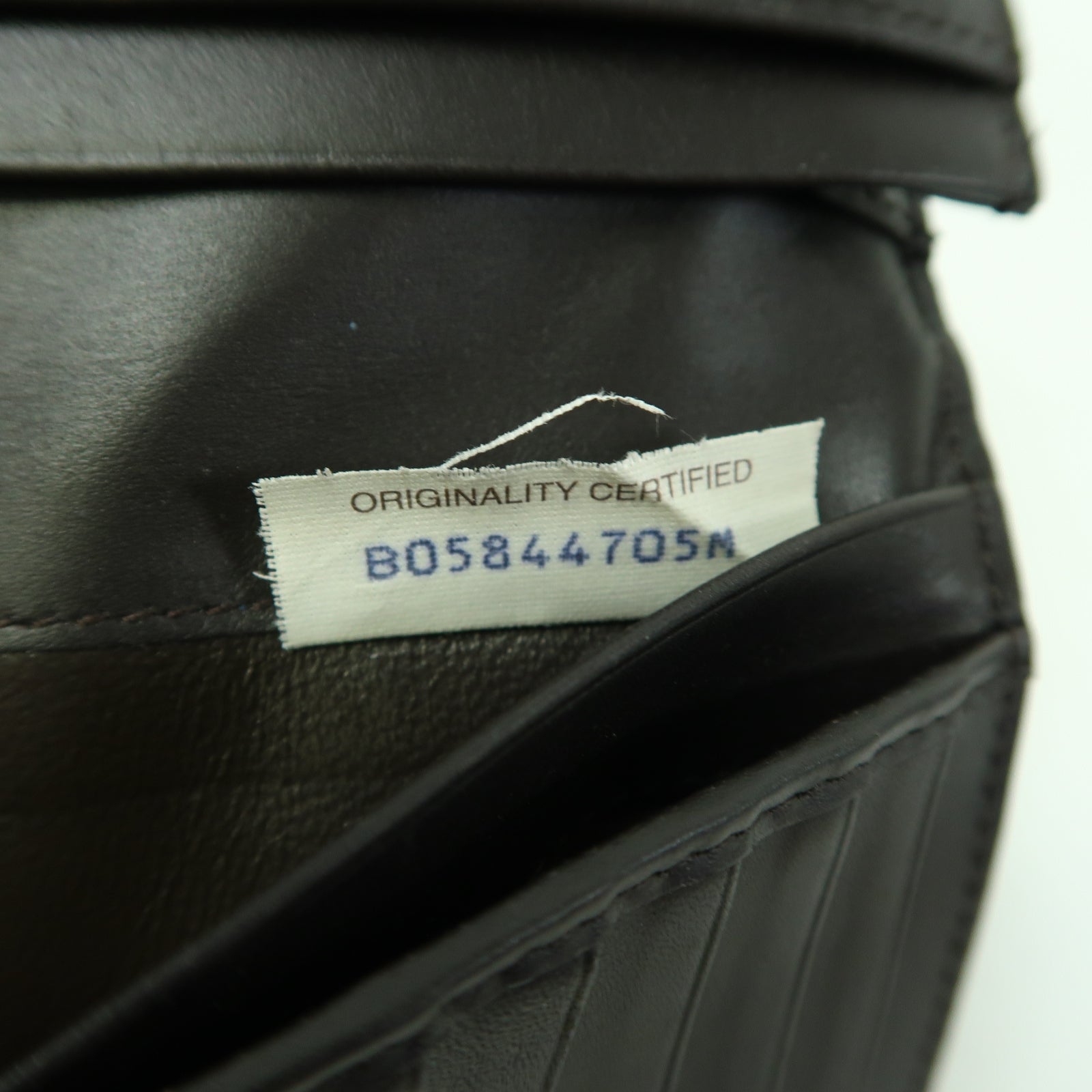 BOTTEGA VENETA 織紋皮革Long Wallet長錢包啡色