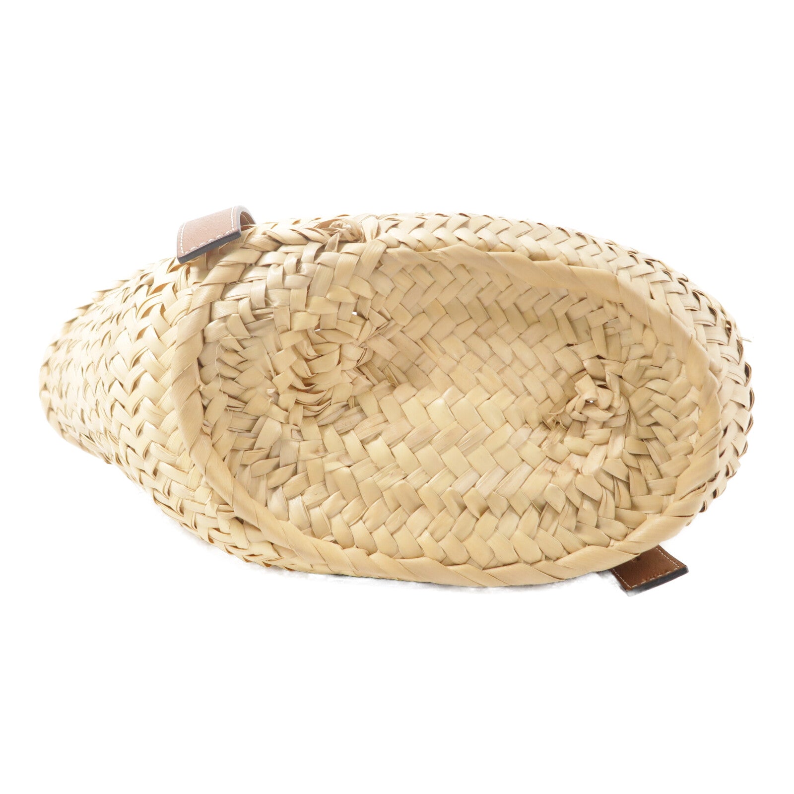 LOEWE Raffia/牛皮皮革Basket Bag手挽袋