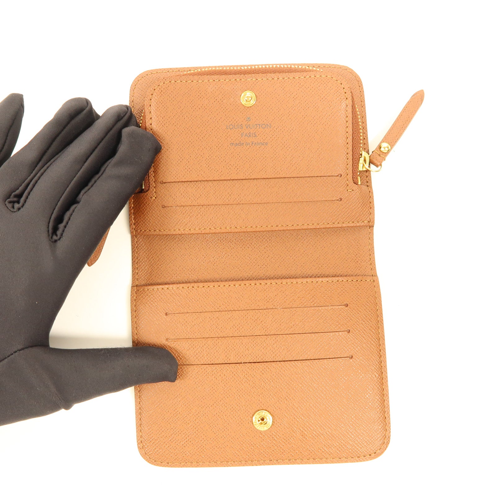 LOUIS VUITTON Monogram Porte Monnaie Insolite Wallet金扣錢包