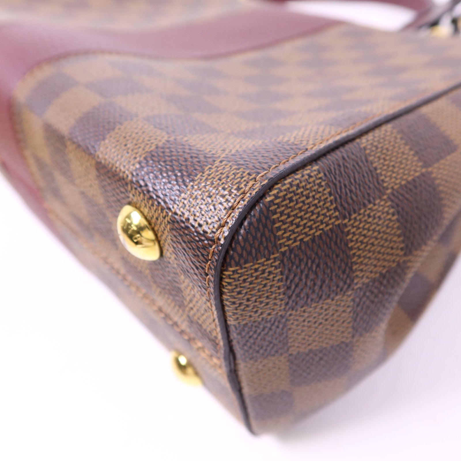 LOUIS VUITTON Damier Bond Street Magnolia金扣手挽肩背兩用袋