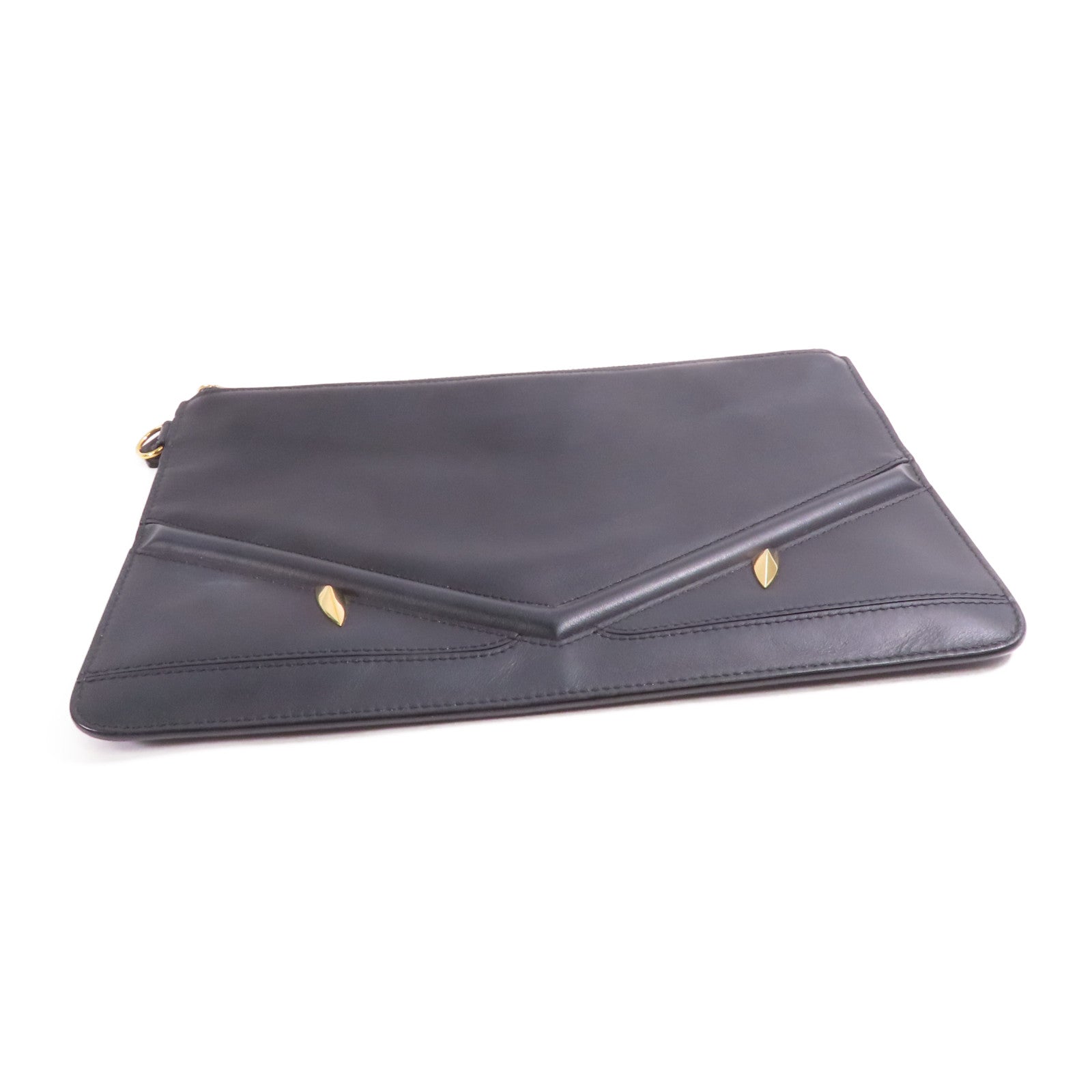 FENDI 牛皮皮革Clutch金扣手拿包